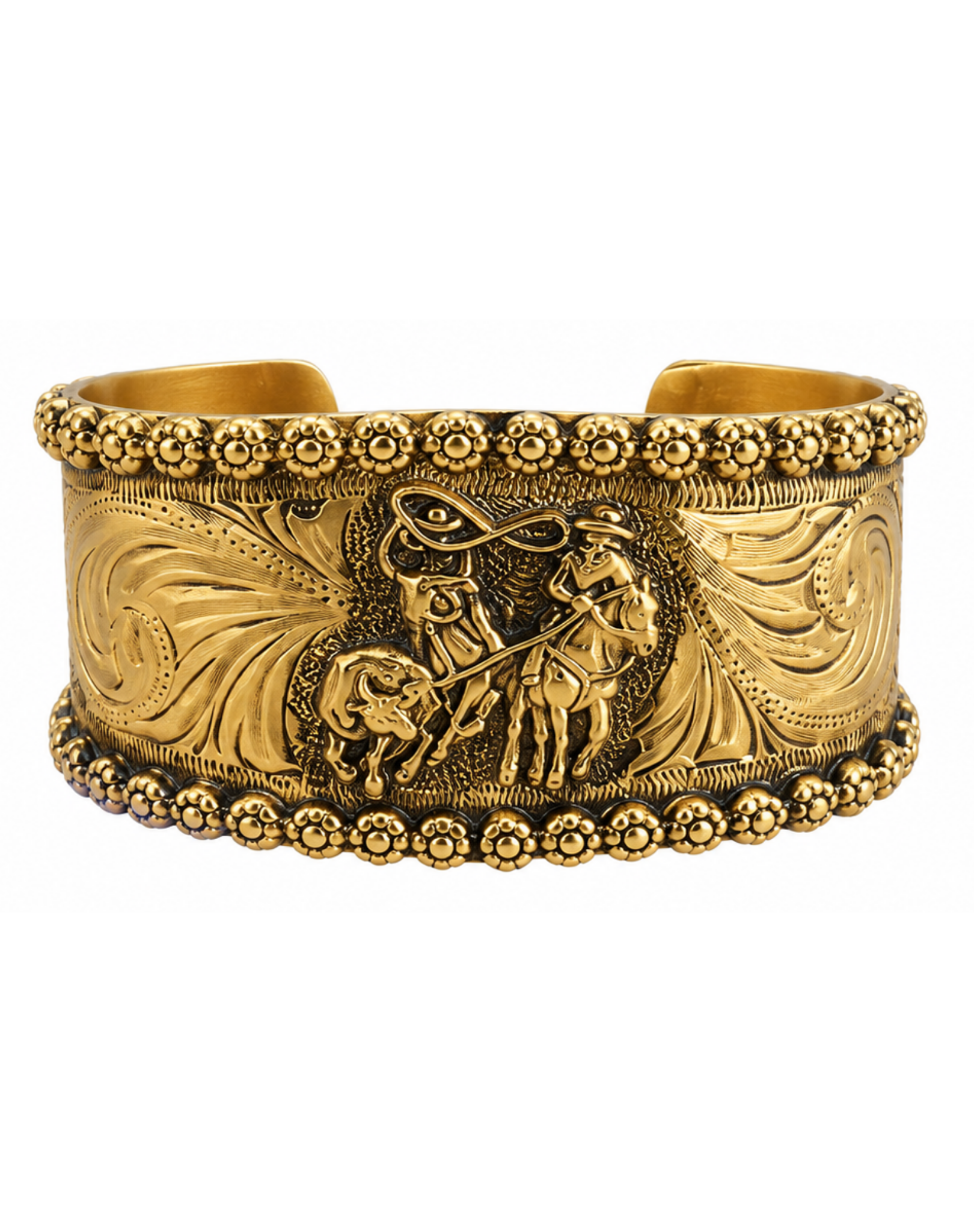 Gold Western Roper Cuff Bracelet Outback Supply Co
