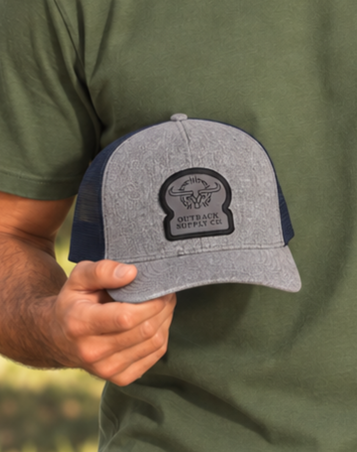Charcoal Trucker Cap Outback Supply Co