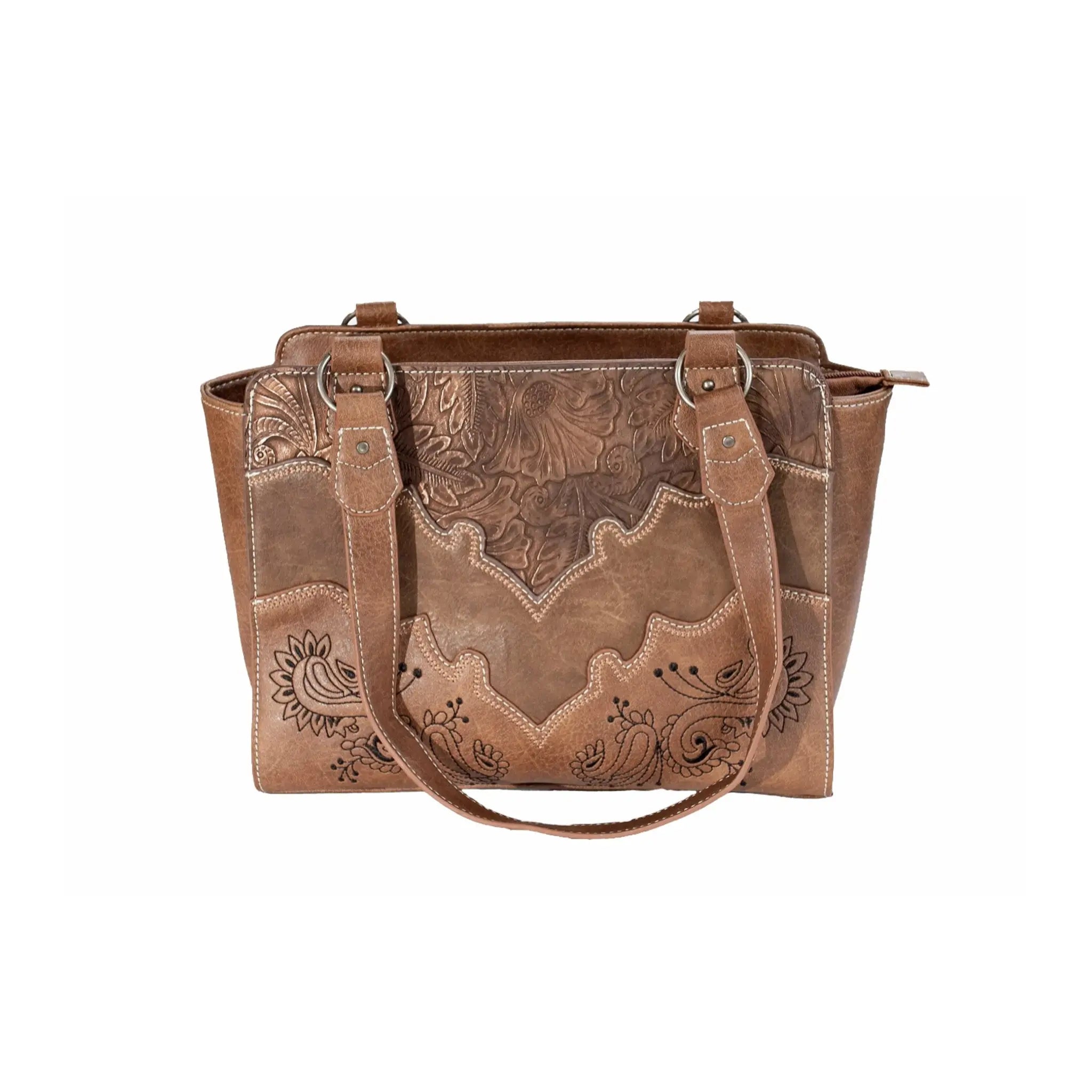 Brown Faux Leather Handbag - Western Style Outback Supply Co
