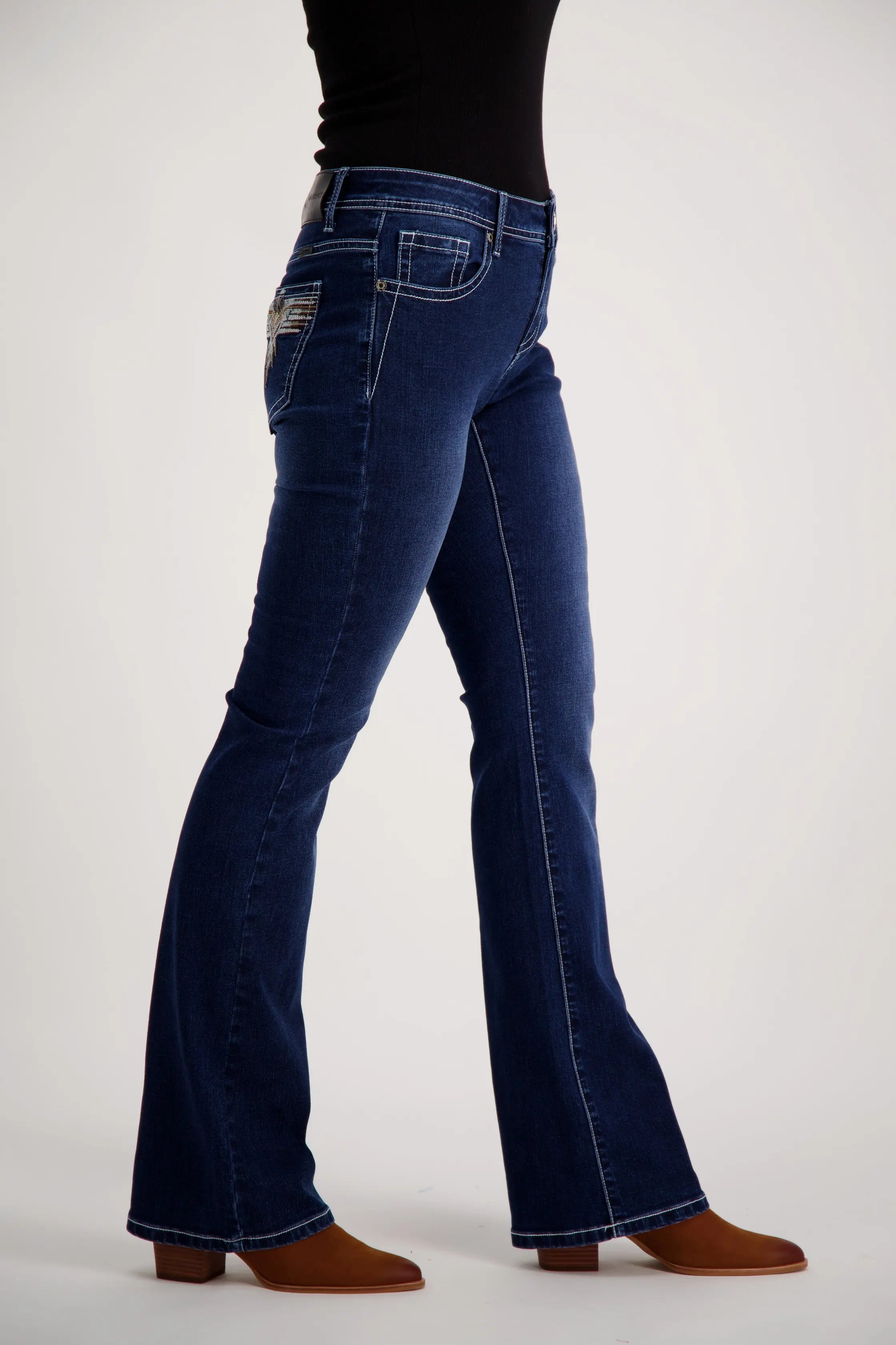 Delta Bootcut Premium Stretch Denim Bling Jeans Outback Supply Co