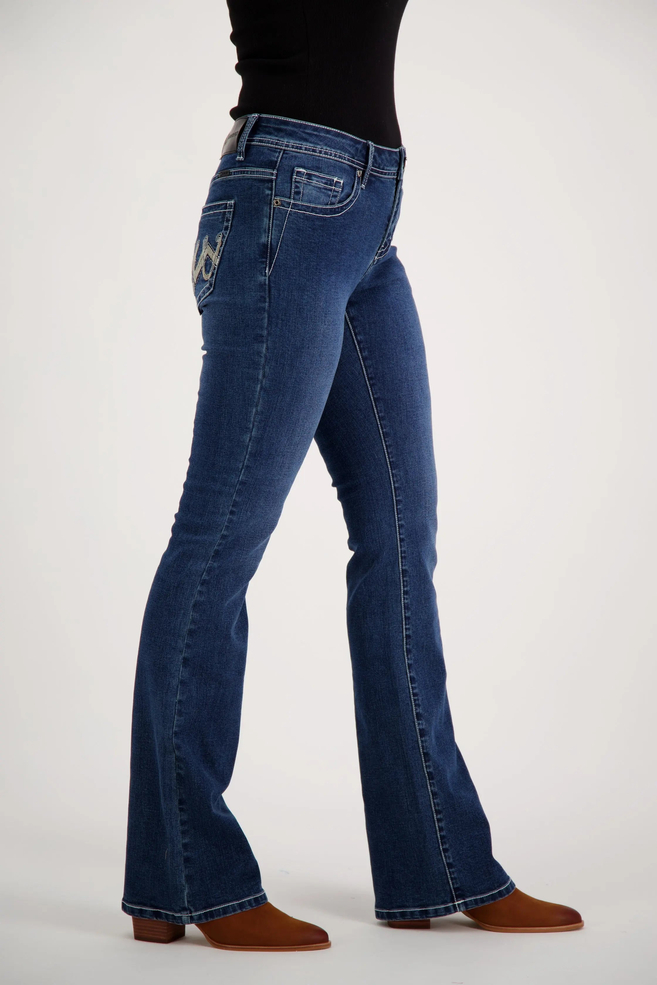 Eliza Bootcut Premium Stretch Denim Bling Jeans Outback Supply Co