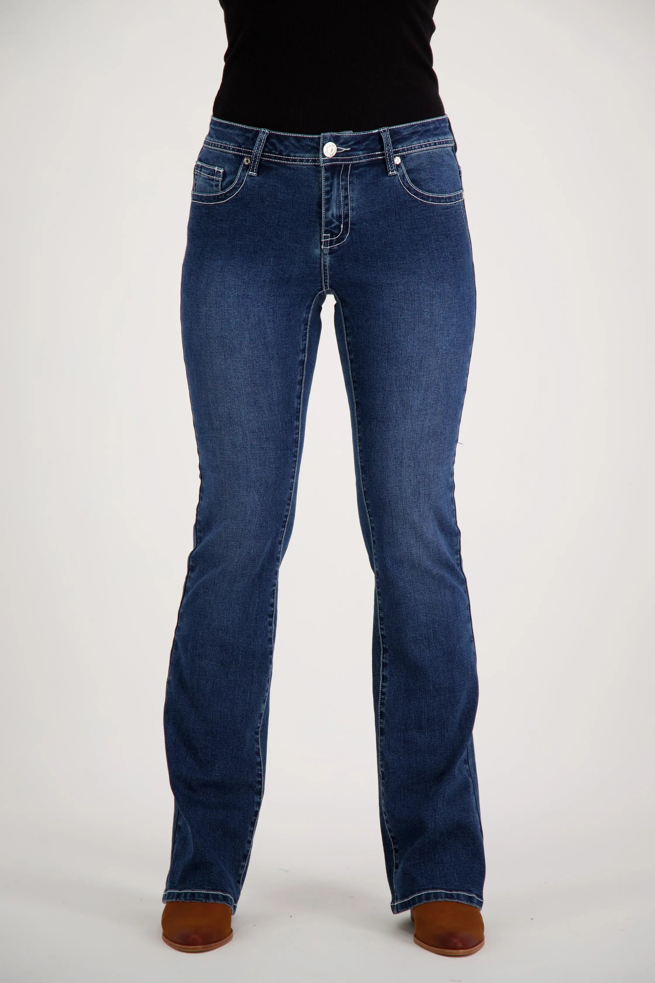 Eliza Bootcut Premium Stretch Denim Bling Jeans Outback Supply Co