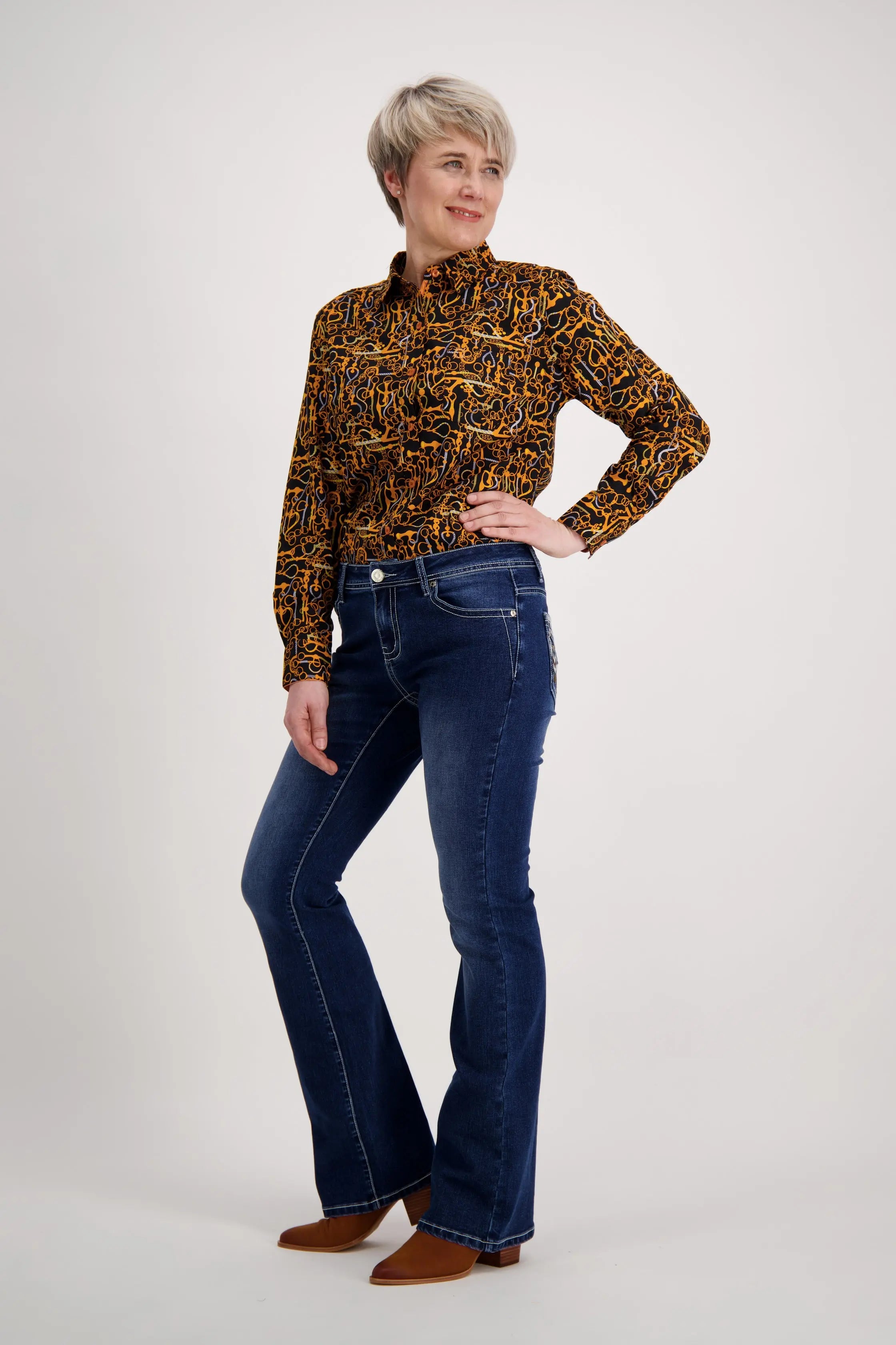Gold Orange Classic Cotton Shirt Outback Supply Co