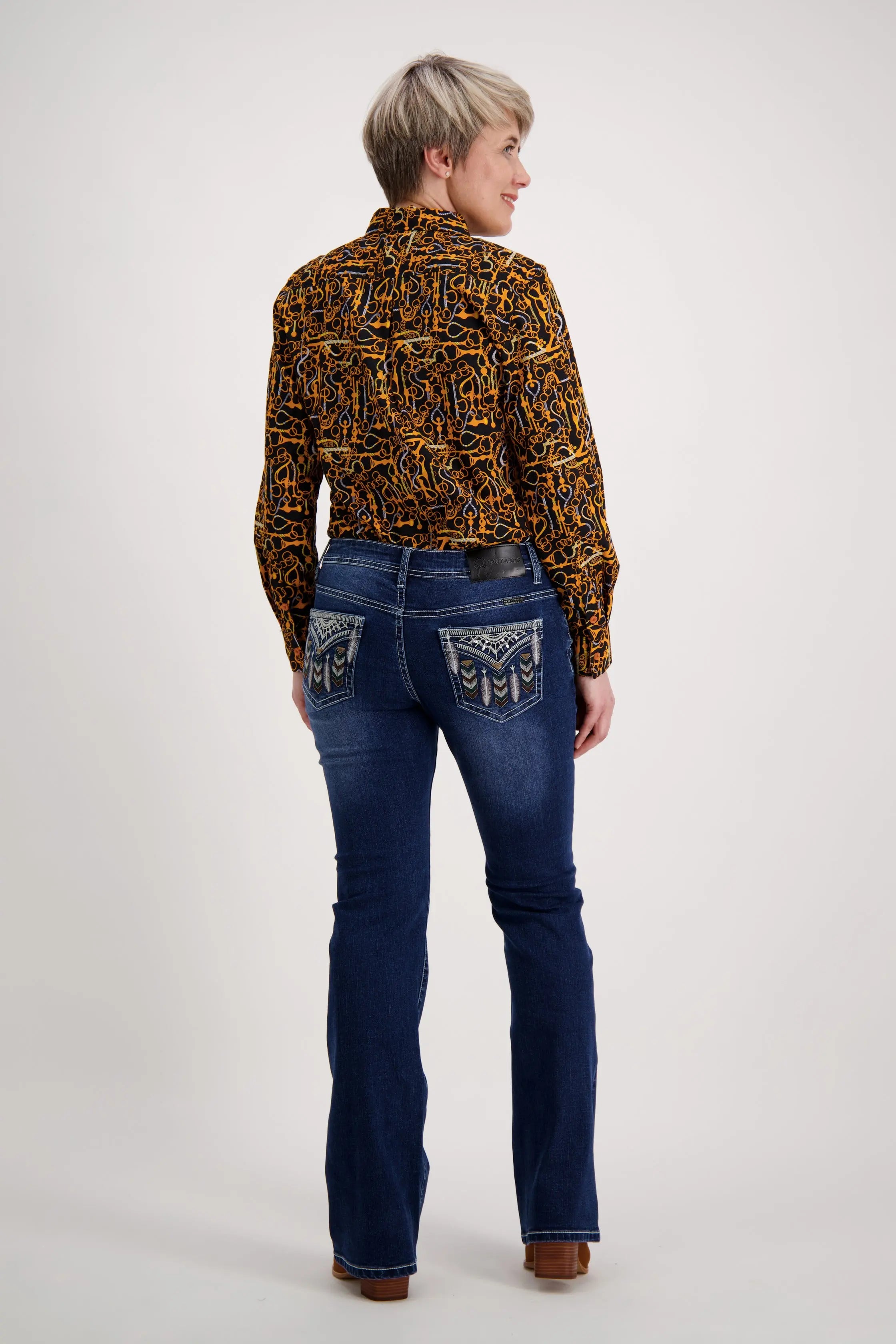 Gold Orange Classic Cotton Shirt Outback Supply Co