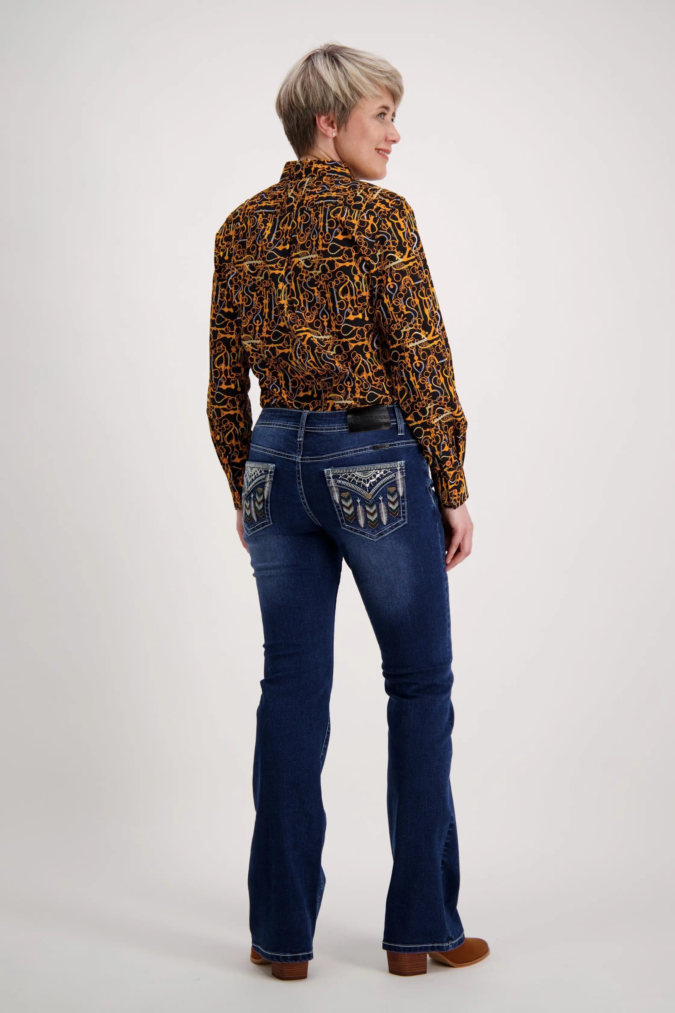Gold Orange Classic Cotton Shirt Outback Supply Co