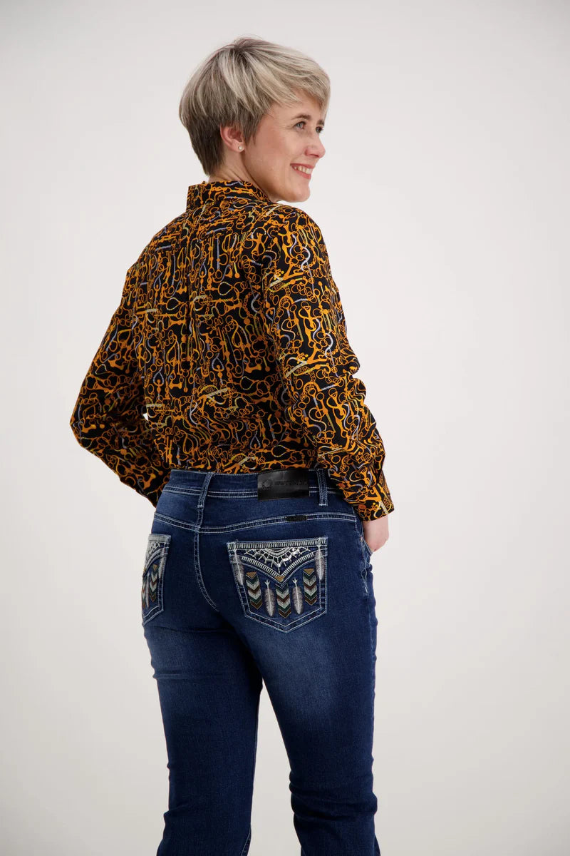 Gold Orange Classic Cotton Shirt Outback Supply Co