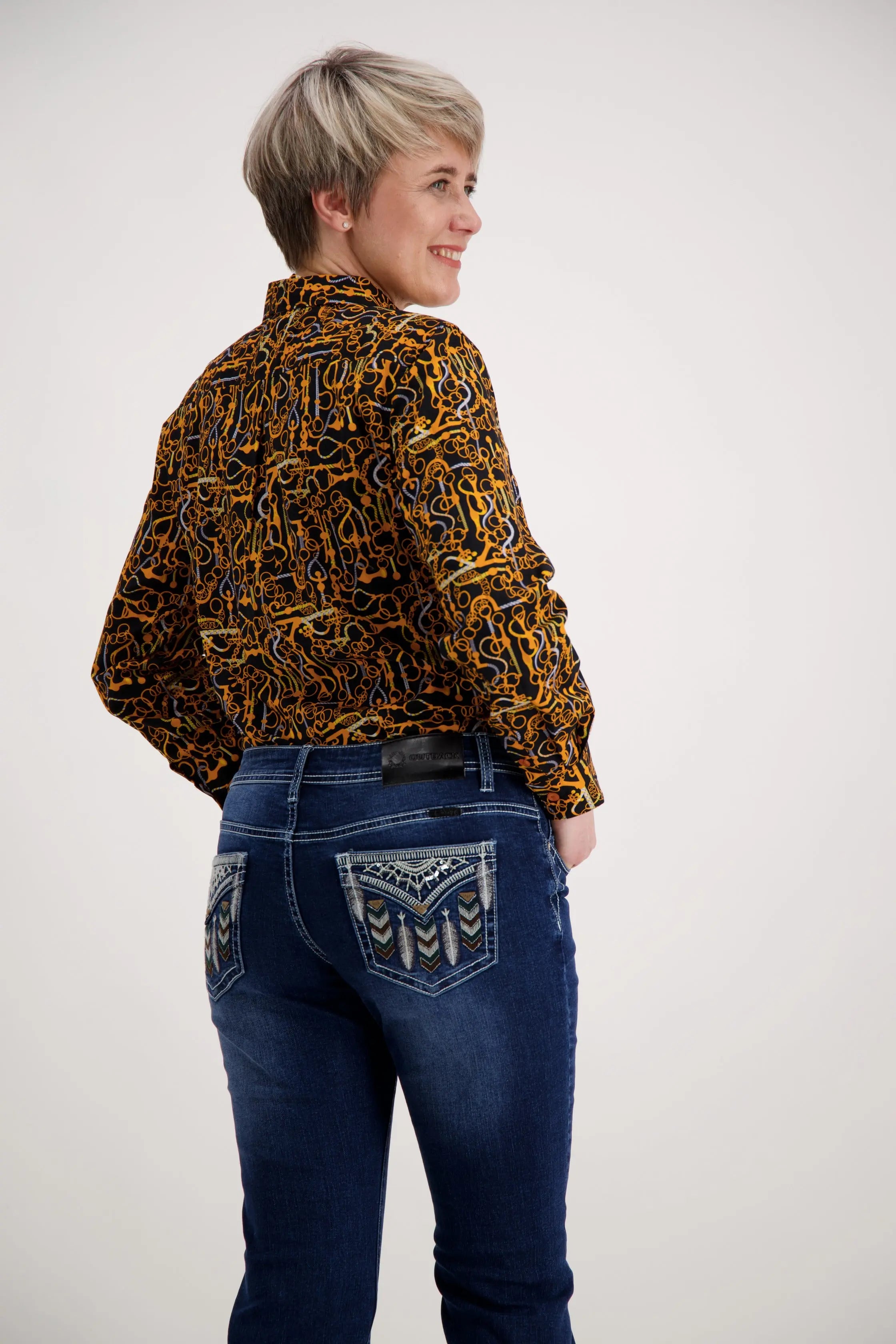 Gold Orange Classic Cotton Shirt Outback Supply Co