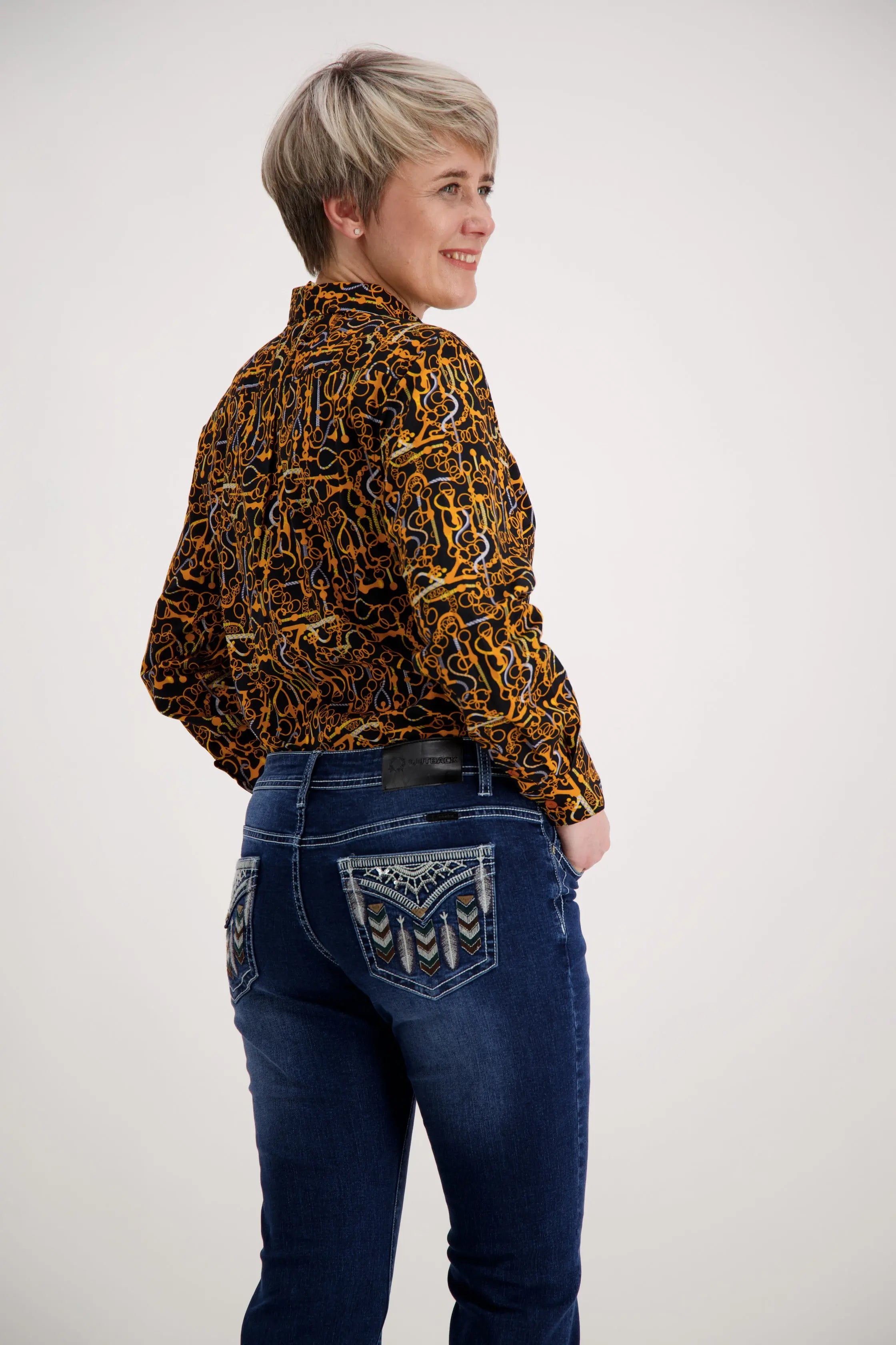 Gold Orange Classic Cotton Shirt Outback Supply Co