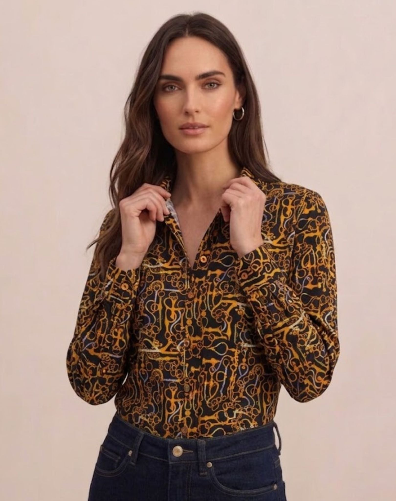 Gold Orange Classic Cotton Shirt Outback Supply Co