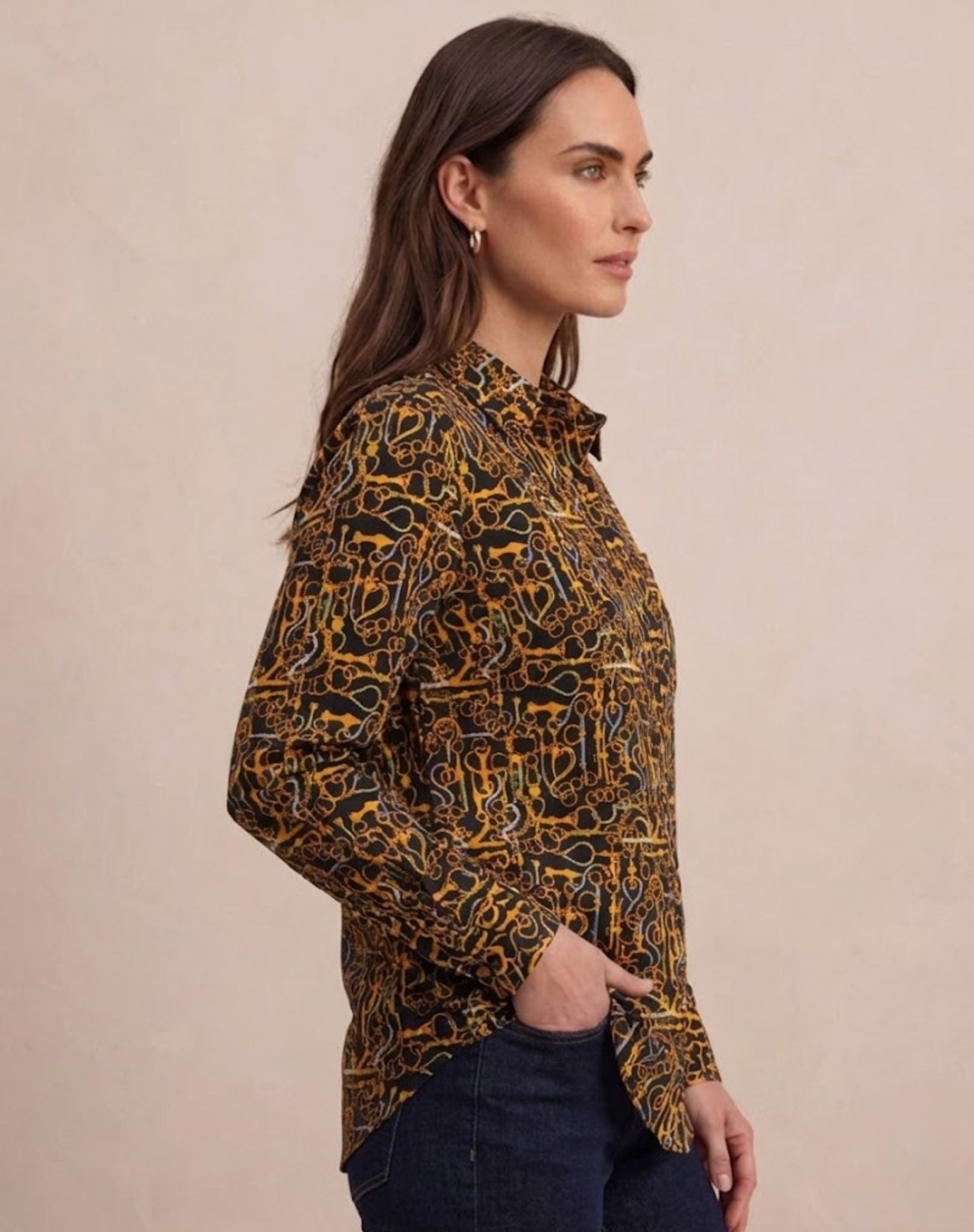 Gold Orange Classic Cotton Shirt Outback Supply Co