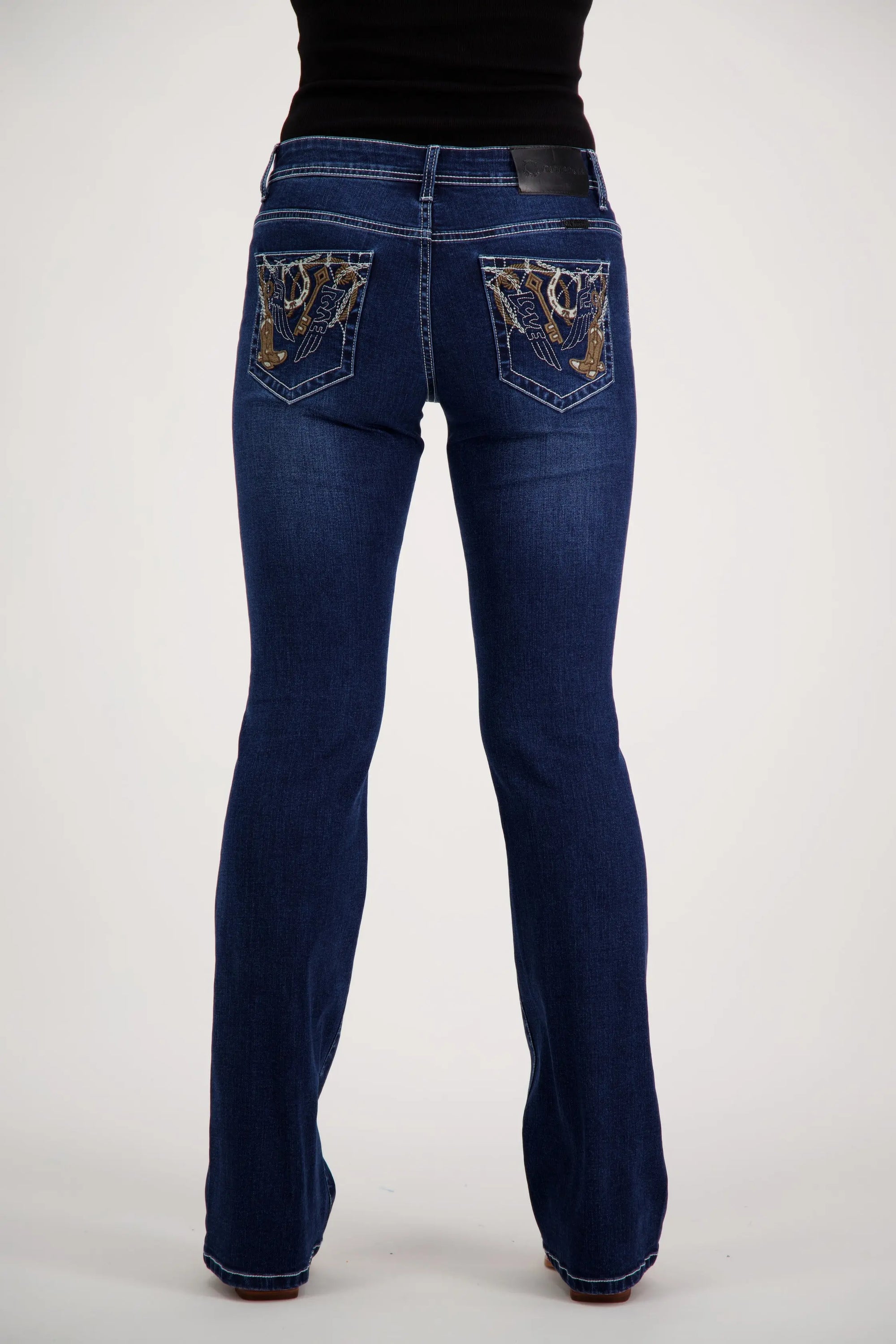 Hallie Bootcut Premium Stretch Denim Bling Jeans Outback Supply Co