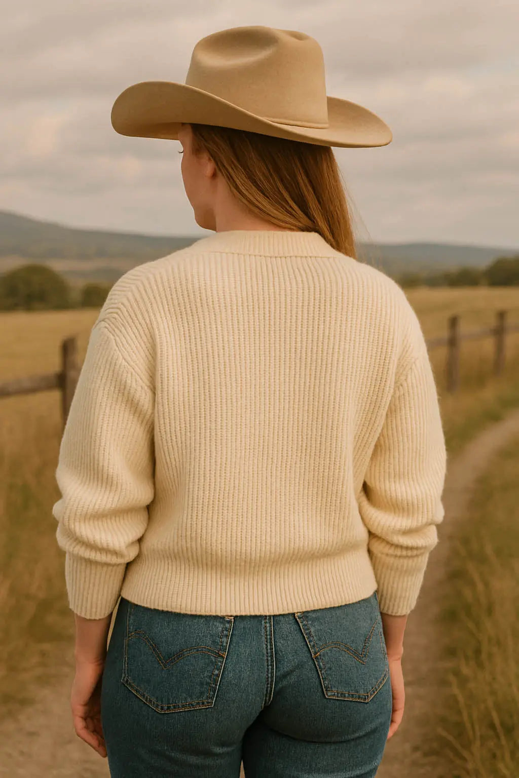 Homestead Cardigan - Cream Outback Supply Co