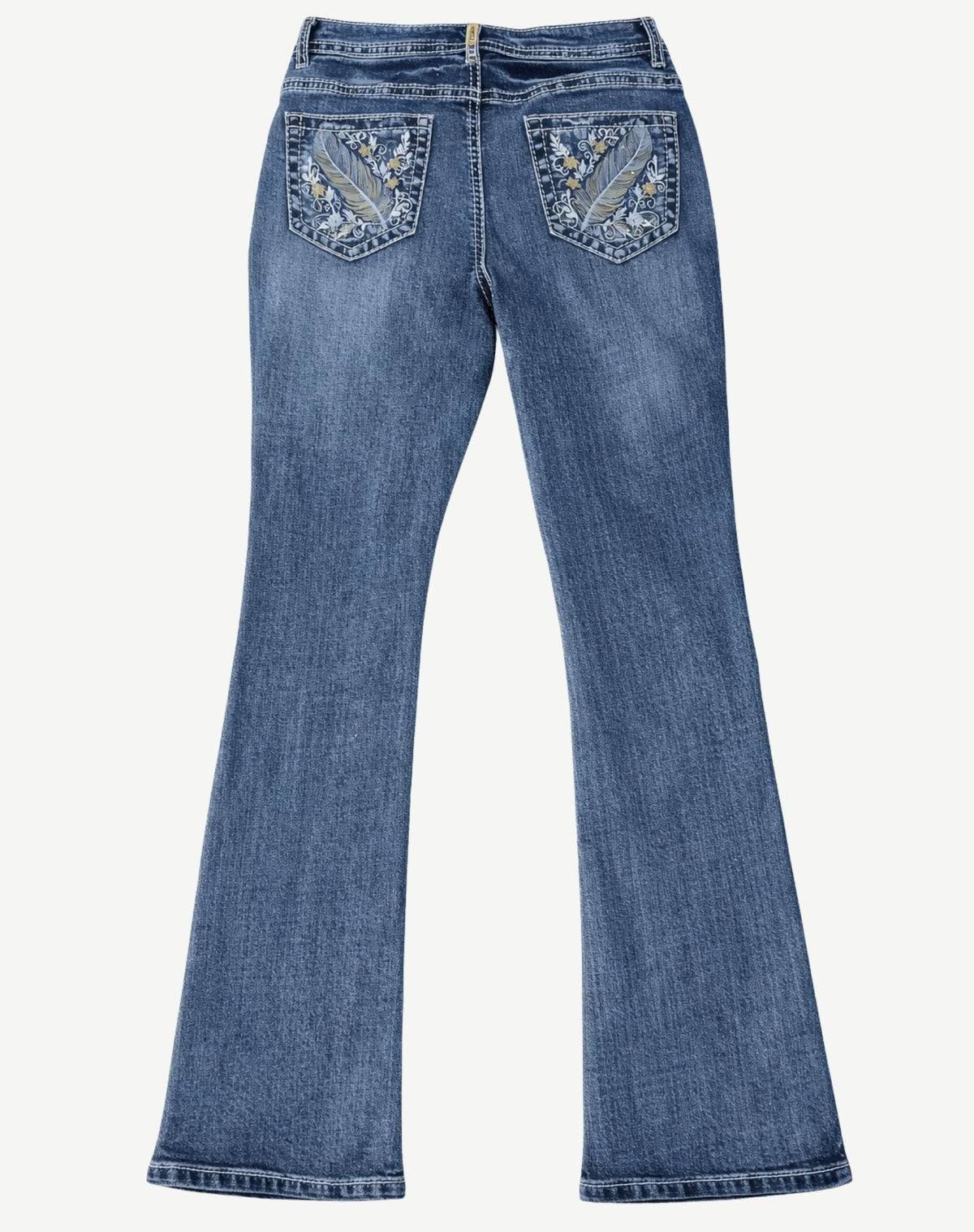 Dakota Feather Women’s High Rise Bling Bootcut Jeans Outback Supply Co