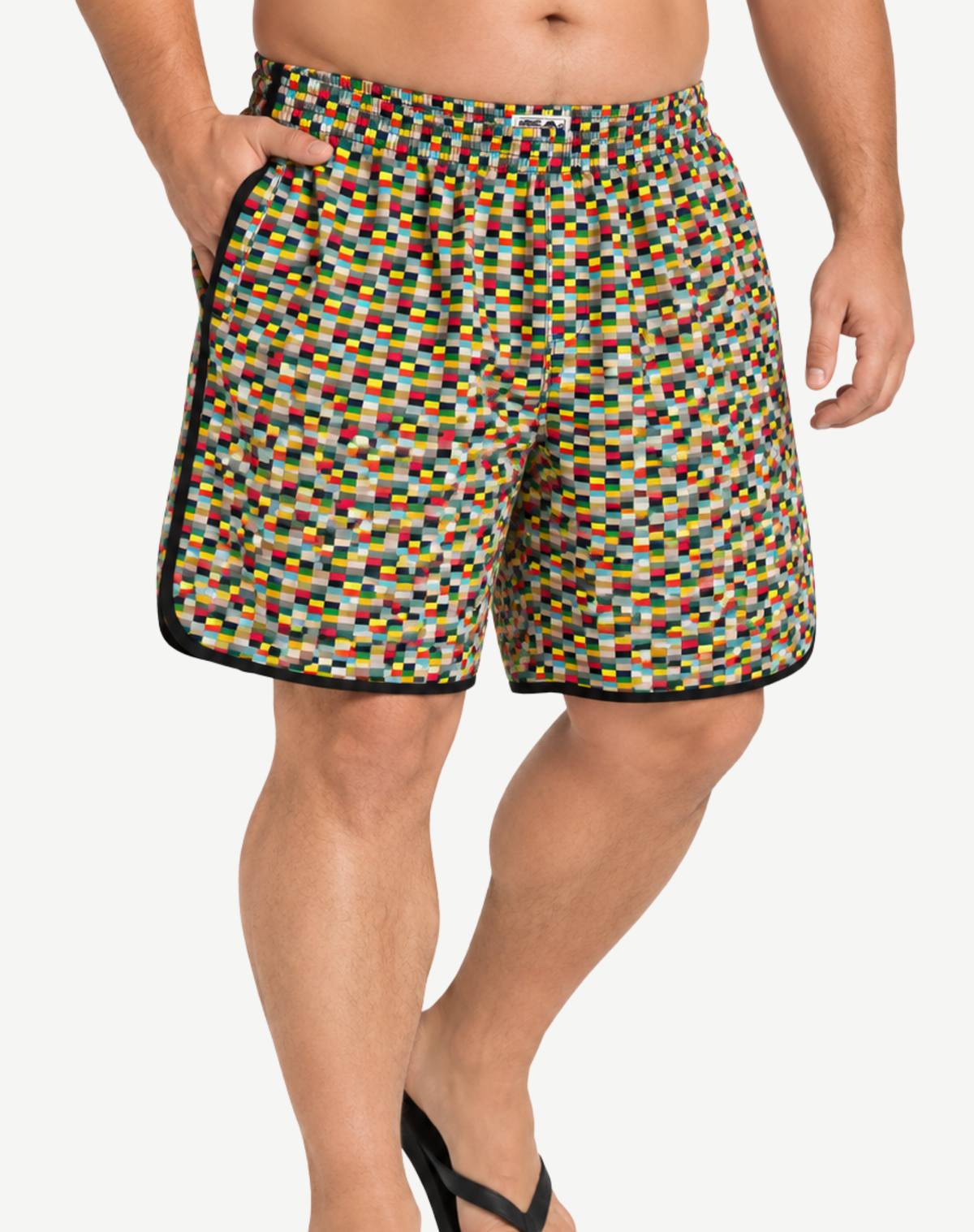 Men's King Size Elastic Waist Boardshorts - Navy Outback Supply Co