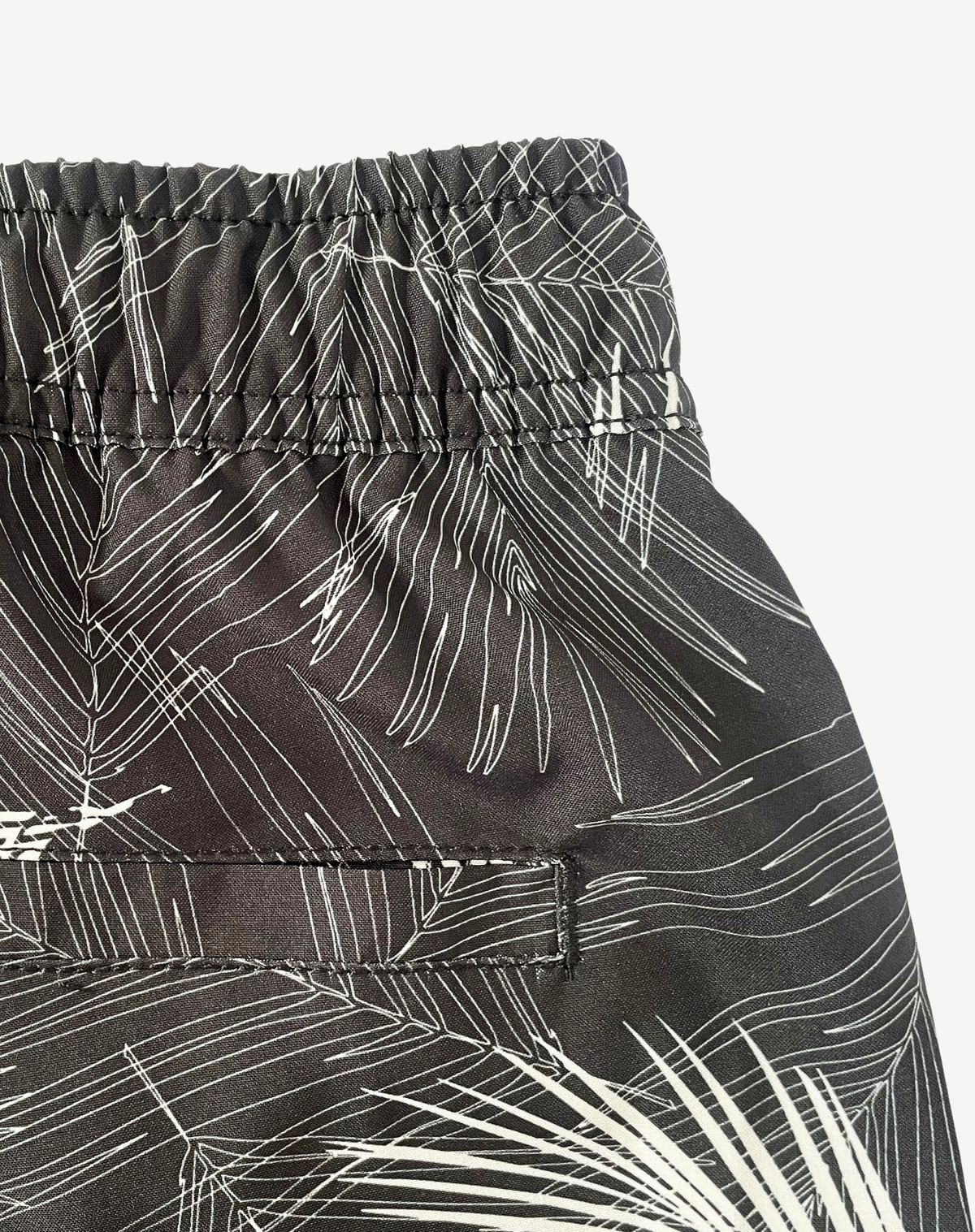 Boys Elastic Waist Boardshorts - Black & White Outback Supply Co
