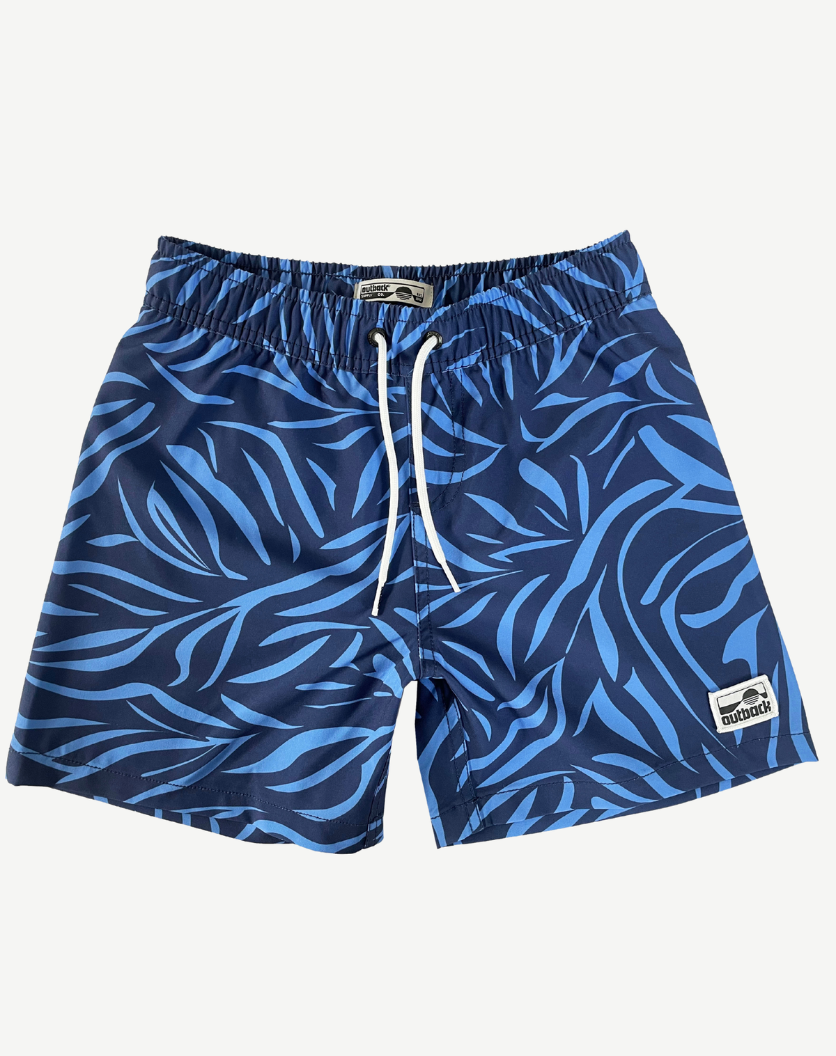 Boys Elastic Waist Boardshorts - Blue Outback Supply Co