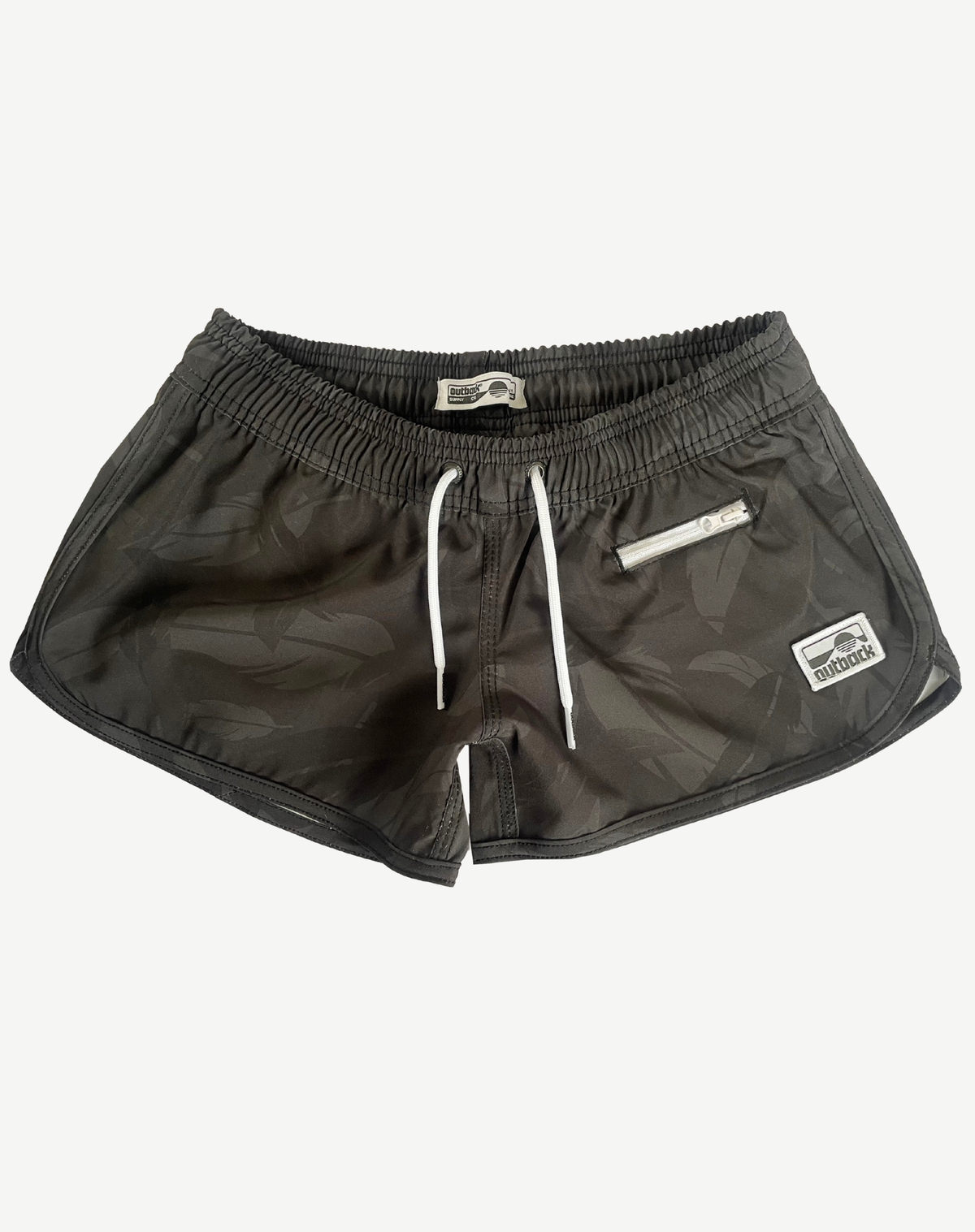 Girls Elastic Waist Boardshorts - Charcoal Outback Supply Co