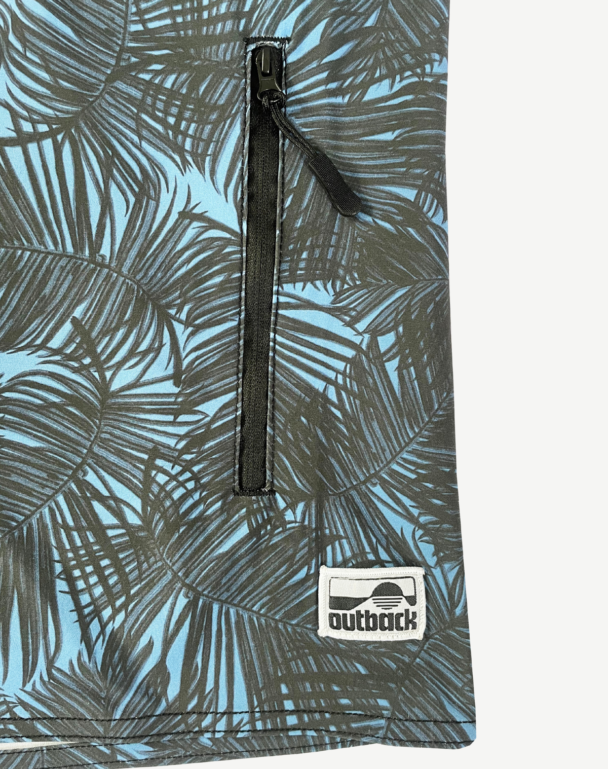 Men's Rigid Waist Boardshorts - Black & Blue Outback Supply Co