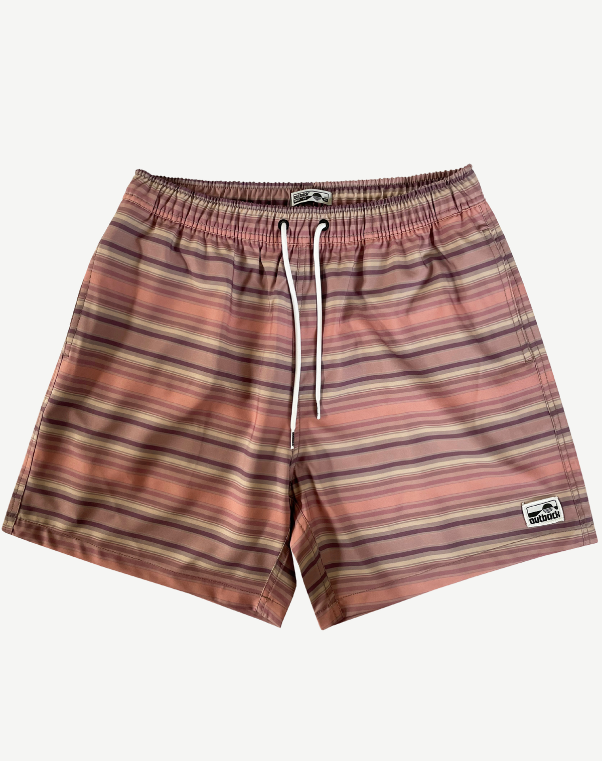 Men's Elastic Waist Boardshorts - Rust Outback Supply Co