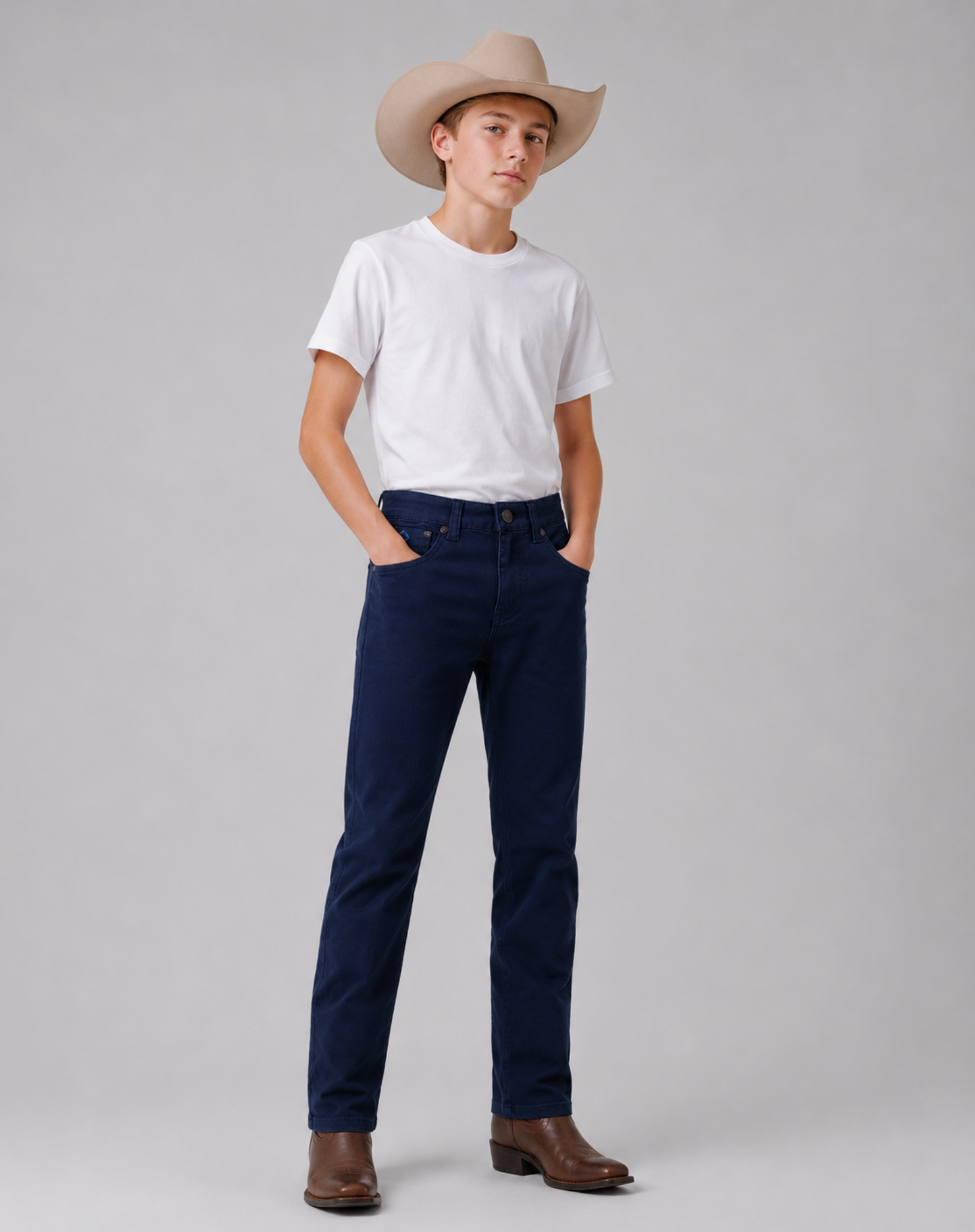 Unisex Kids Navy Moleskin Jeans Outback Supply Co