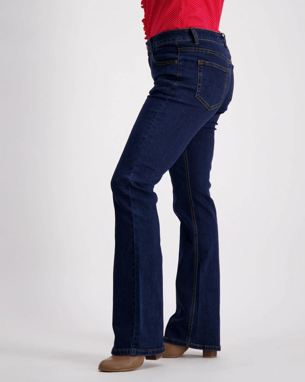 Suko Jeans Womens Power Stretch Boot Cut Jeans 17324 Blue Black 6