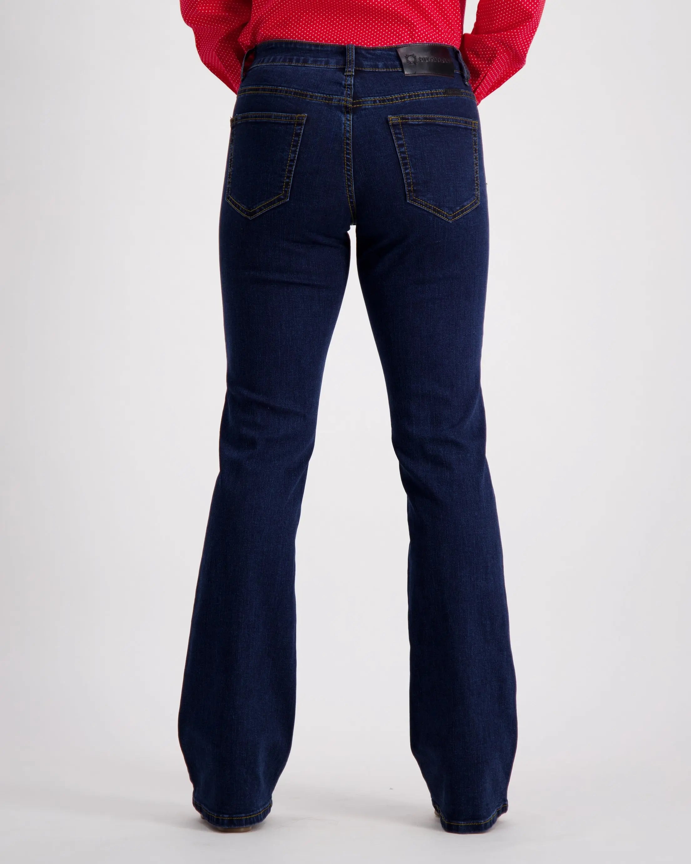 OBFilly 2.0 Blue Dark Wash Womens Jeans - Boot Cut Outback Supply Co