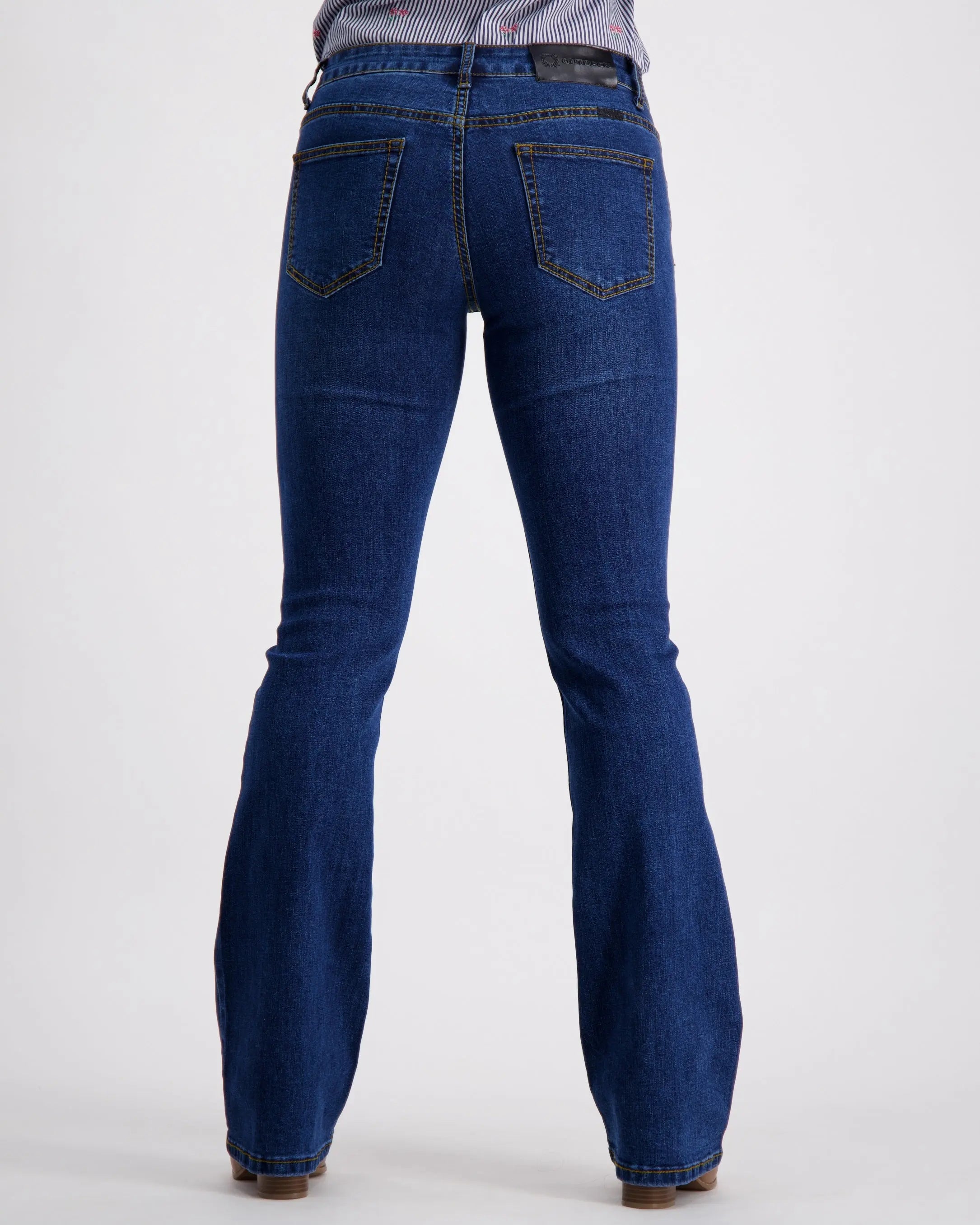 OBFilly 2.0 Blue Stonewash Womens Jeans - Boot Cut Outback Supply Co