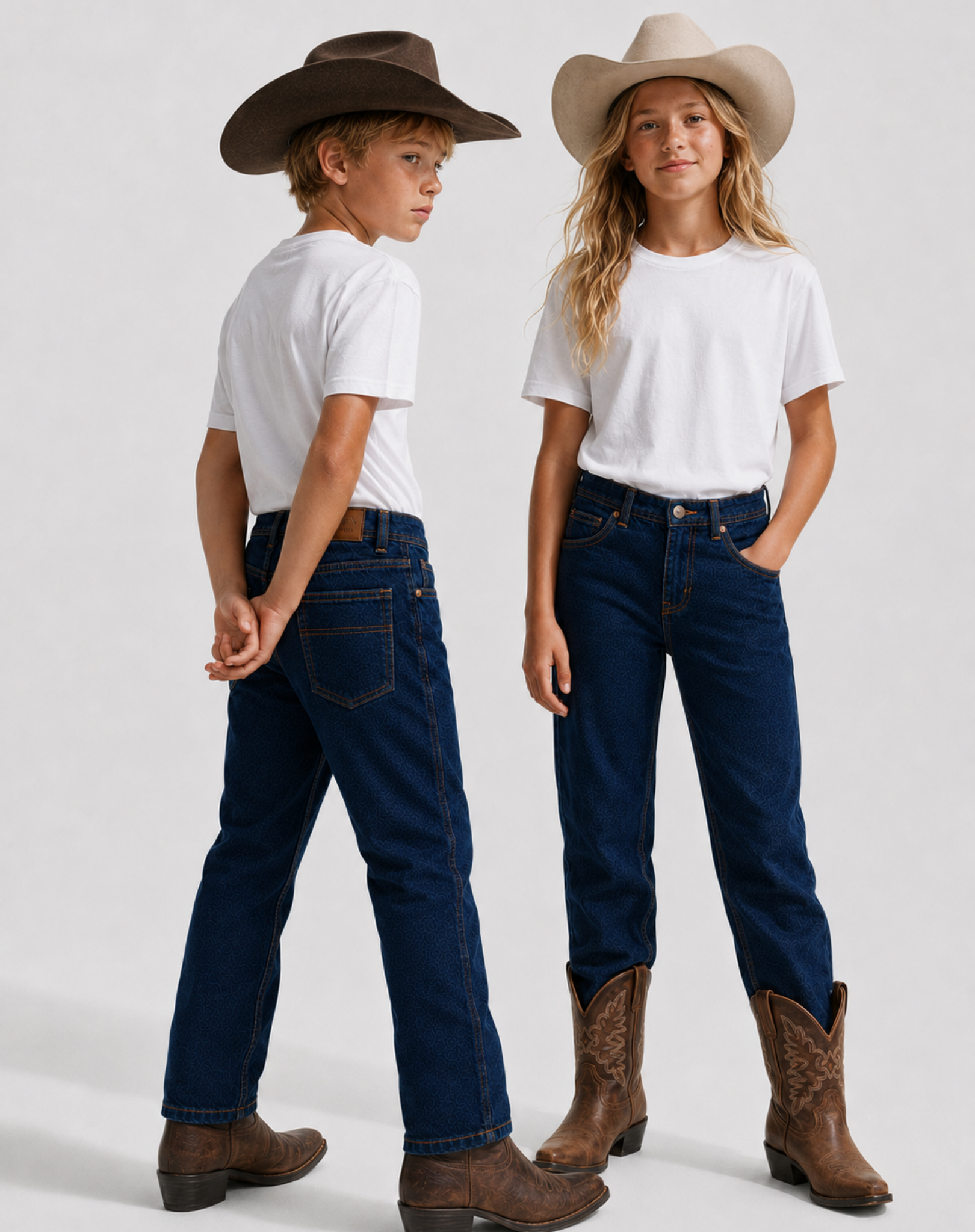 Unisex Kids Blue Stone Denim Jeans Outback Supply Co