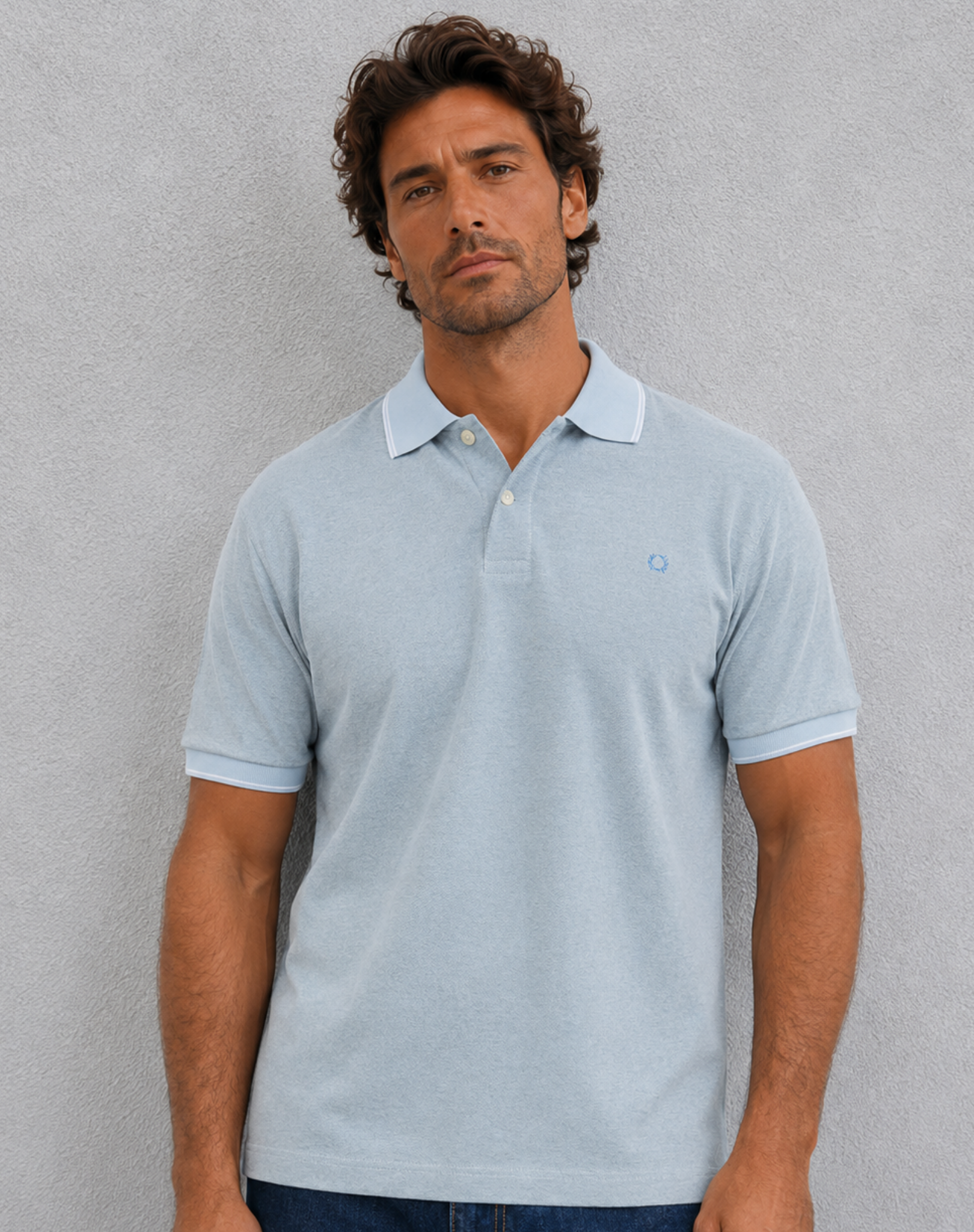 Light Blue Slim Fit Polo Shirt Outback Supply Co