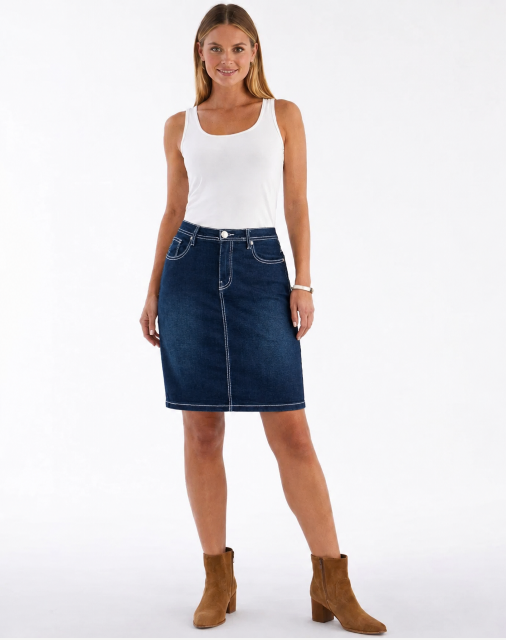 Ruby Bling Denim Skirt Outback Supply Co