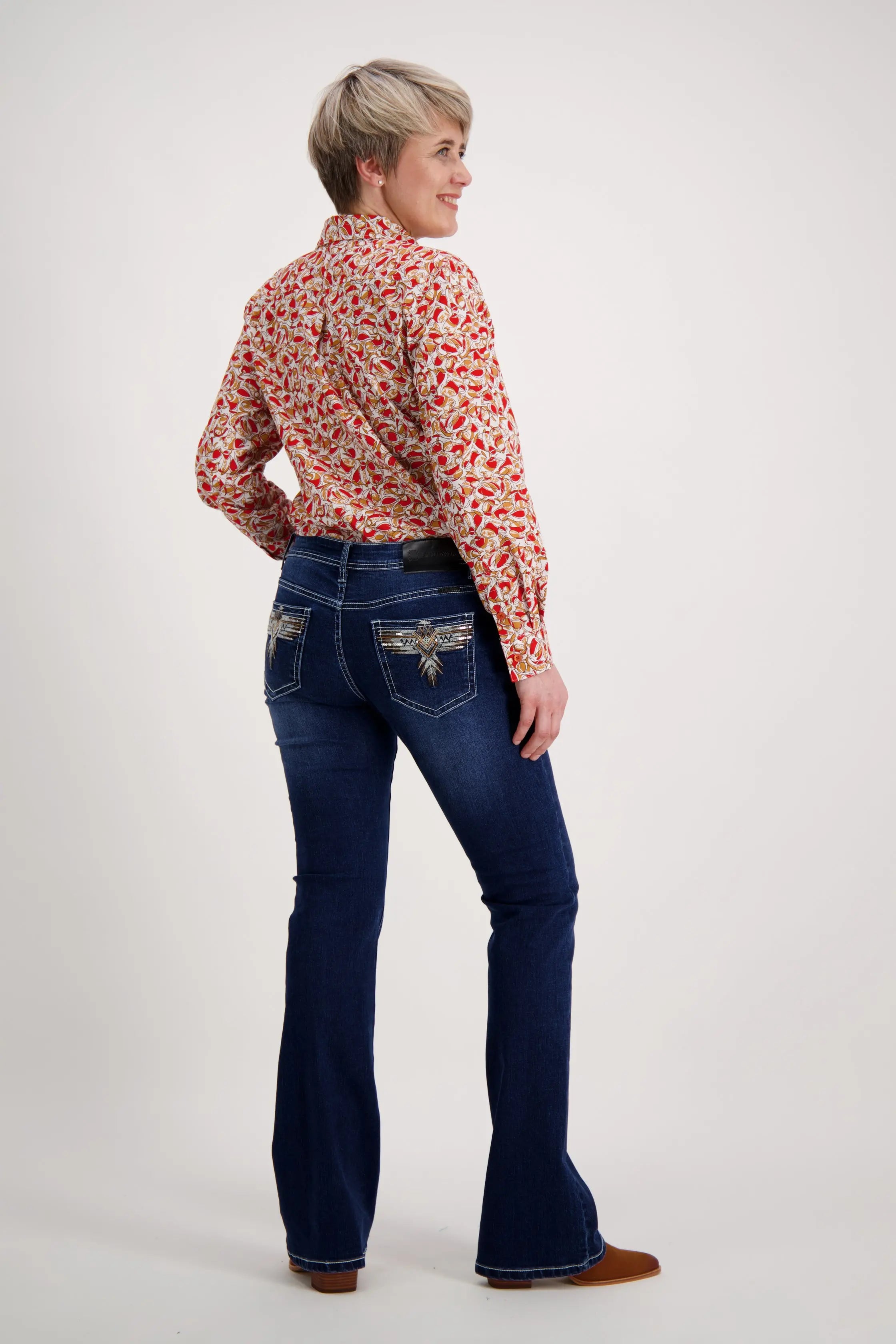 Red Orange Classic Cotton Shirt Outback Supply Co
