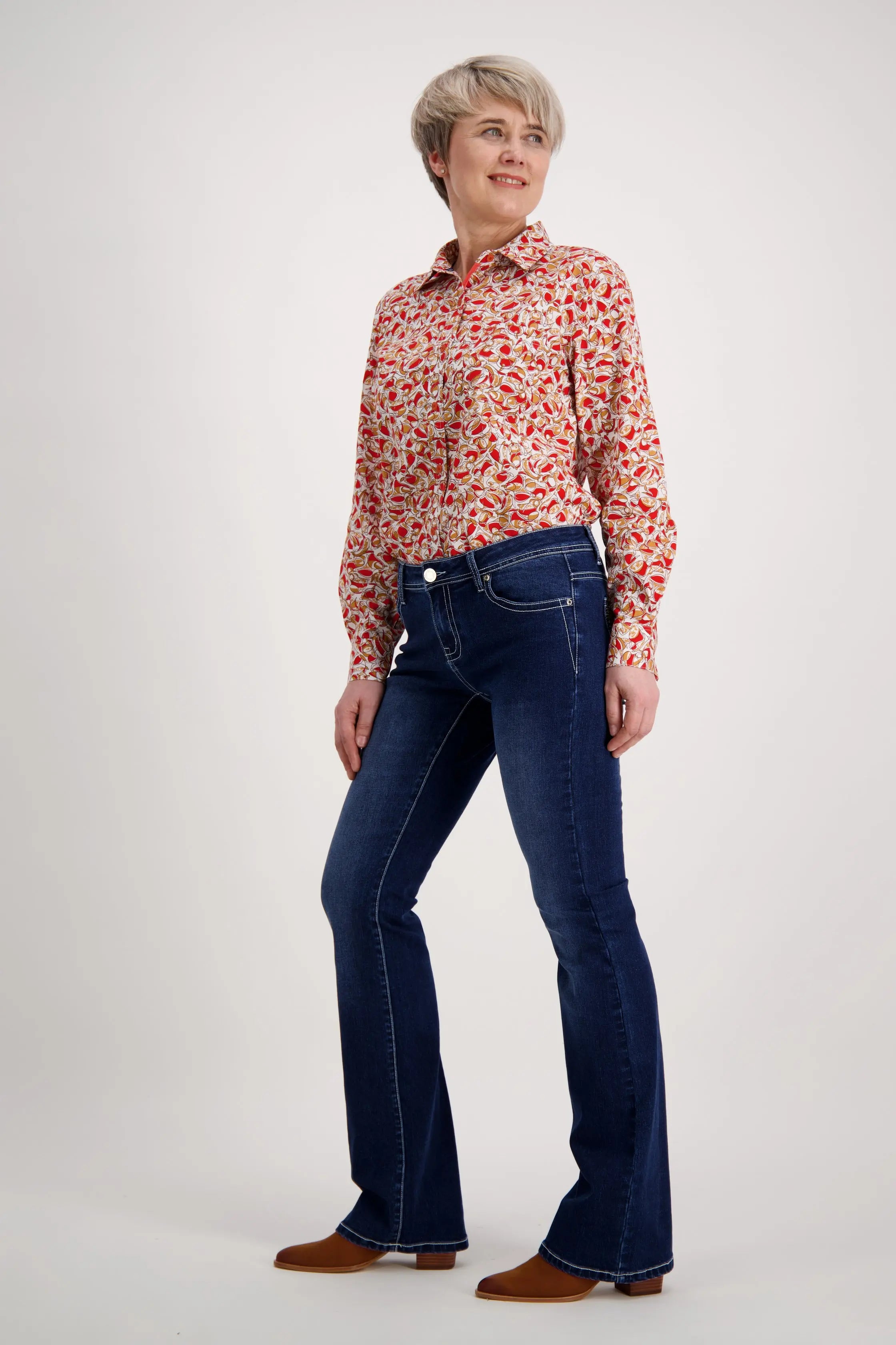 Red Orange Classic Cotton Shirt Outback Supply Co