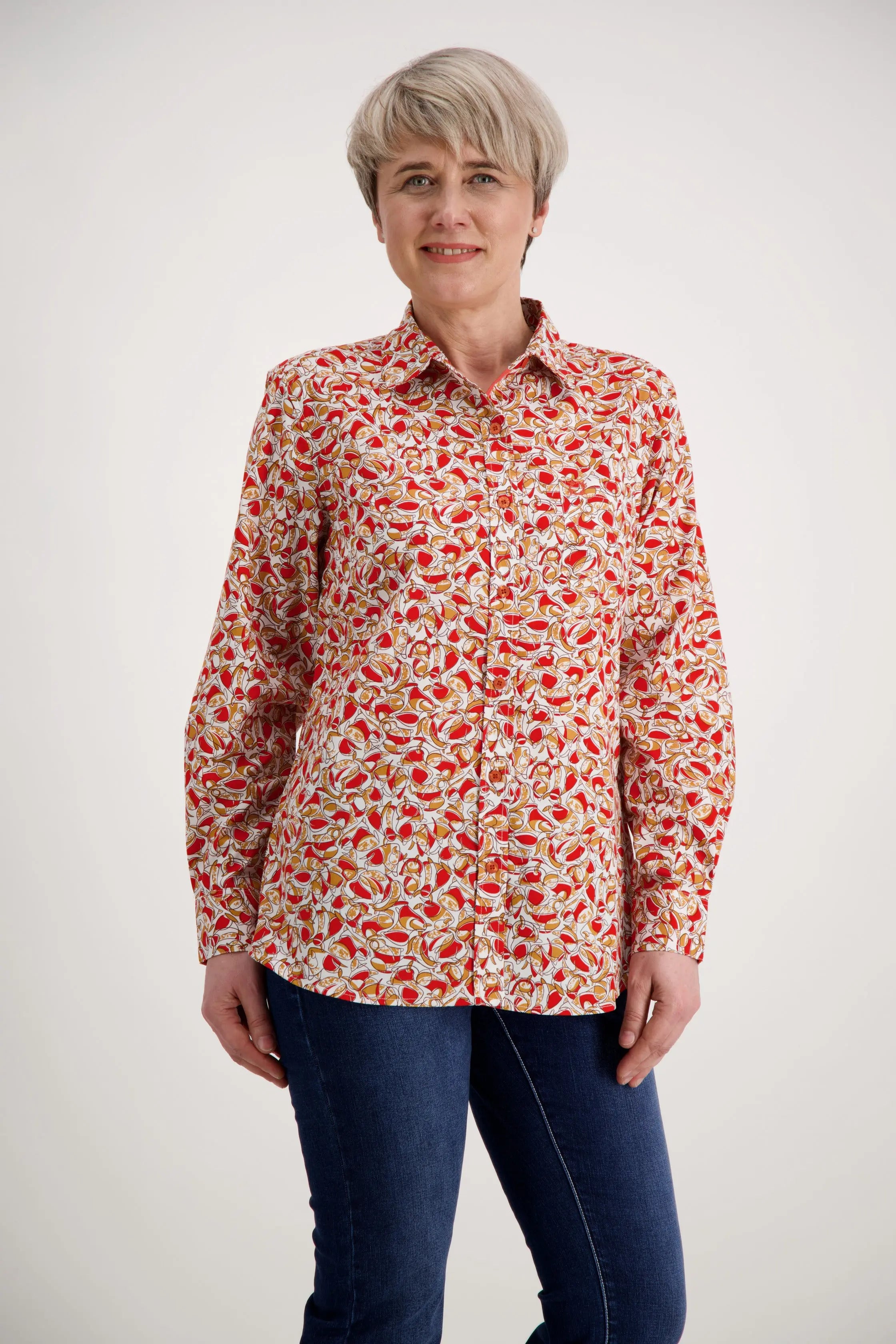 Red Orange Classic Cotton Shirt Outback Supply Co