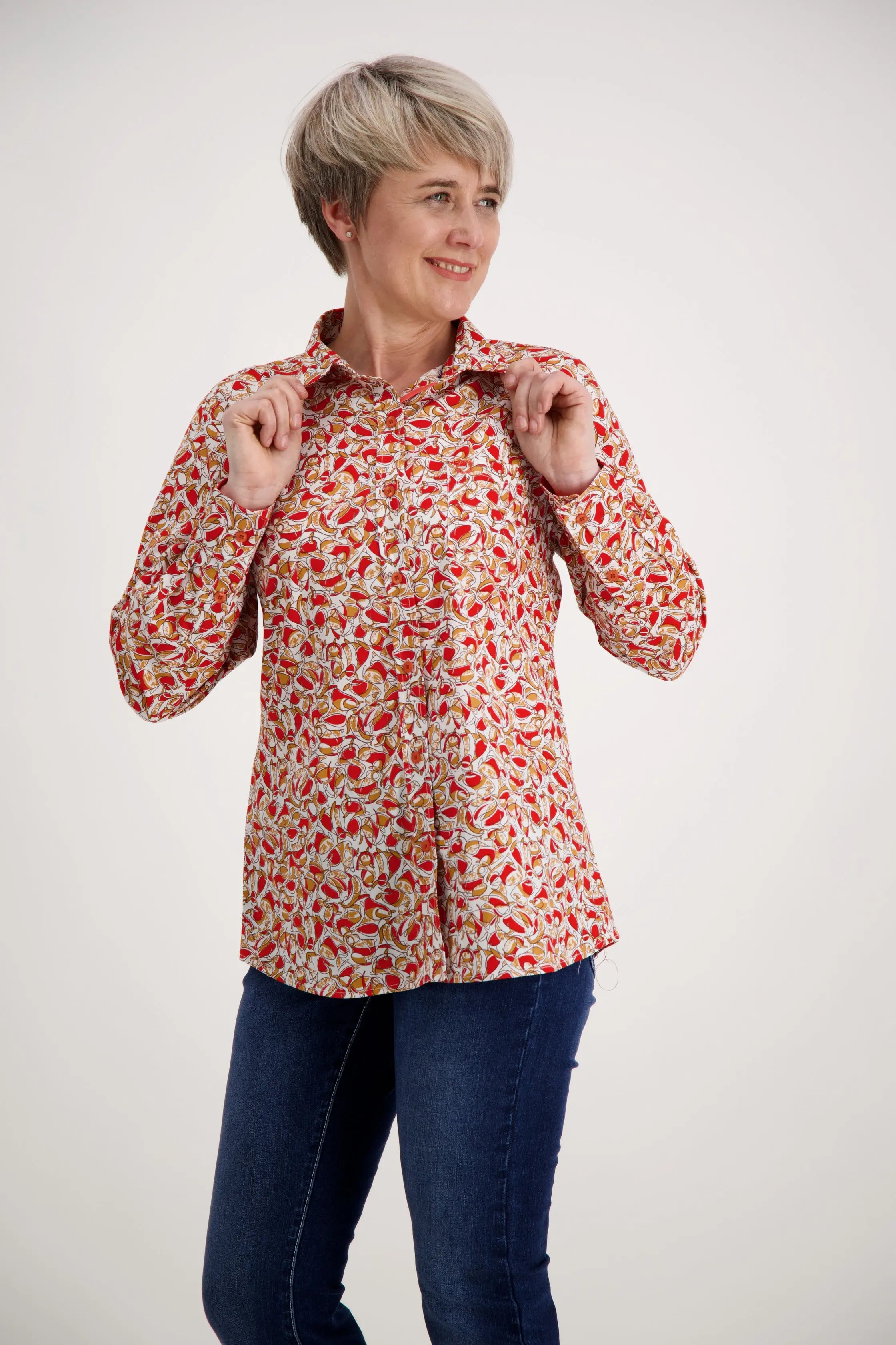 Red Orange Classic Cotton Shirt Outback Supply Co