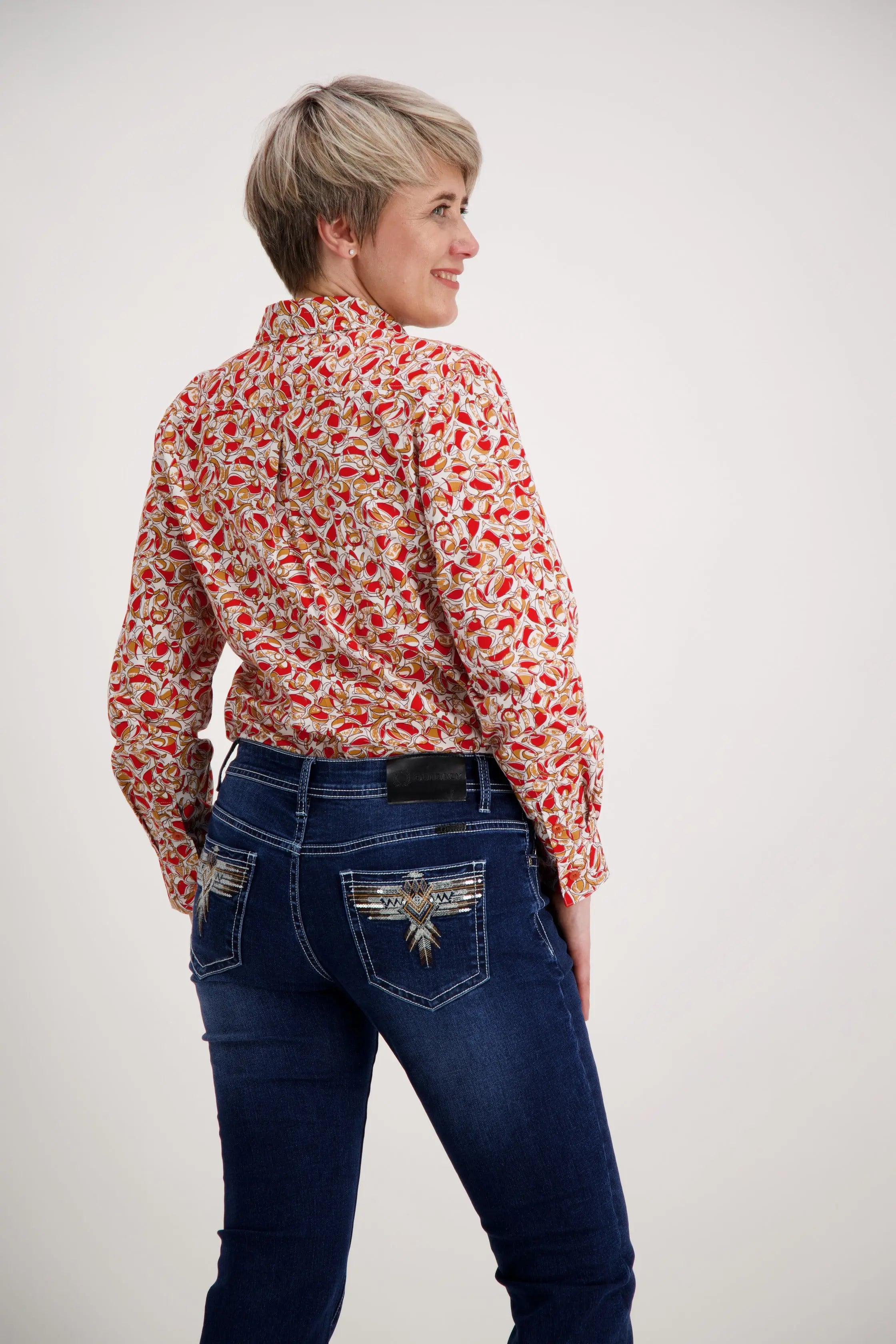 Red Orange Classic Cotton Shirt Outback Supply Co