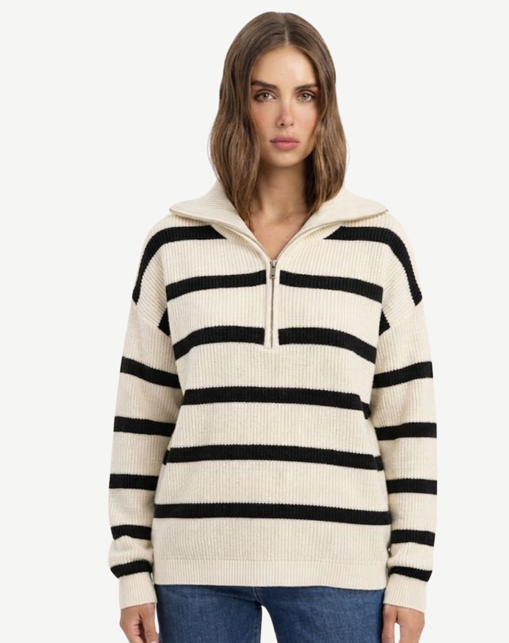 Sierra Stripe Knit - Cream Outback Supply Co