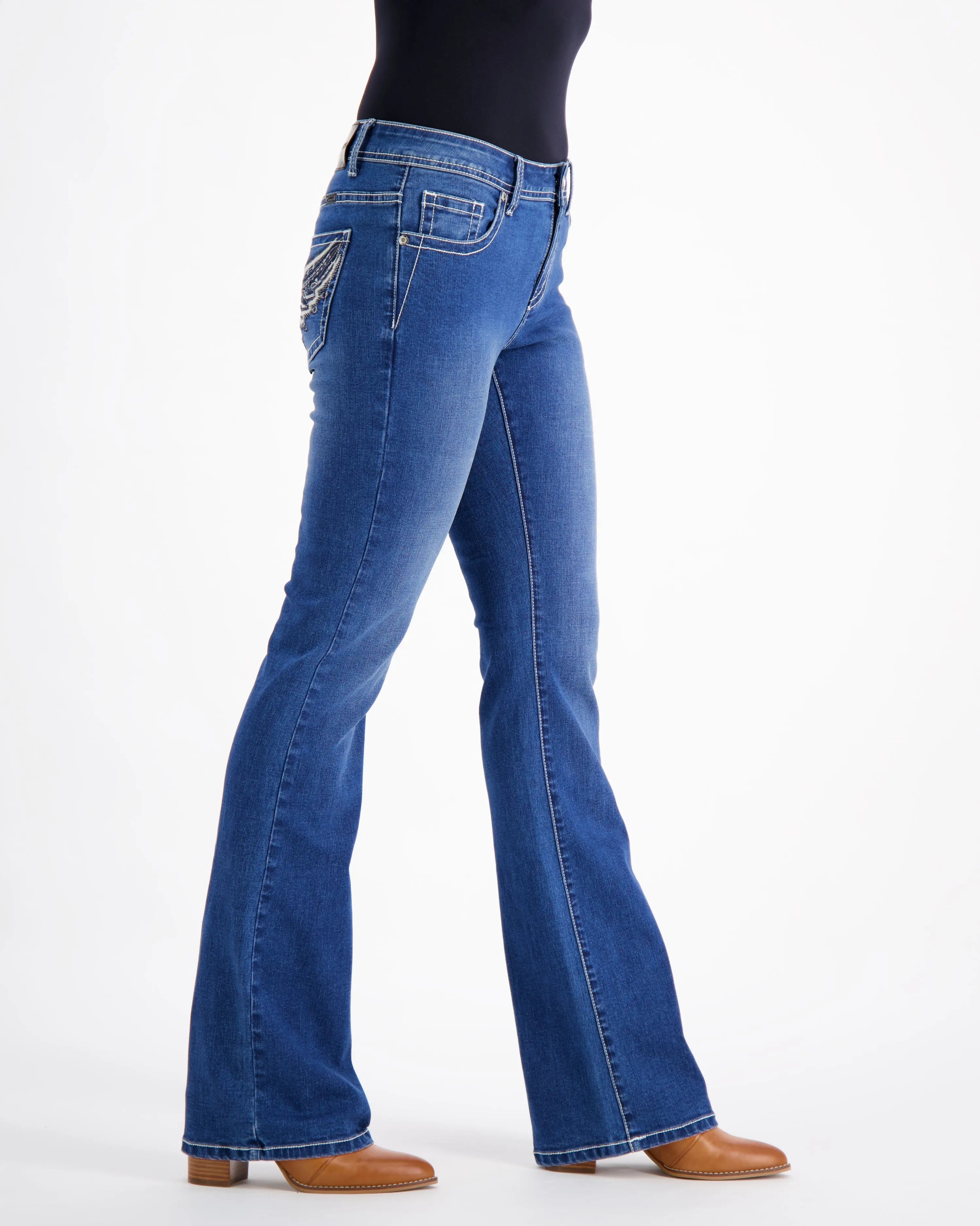 Denim Jeans | Belle Western Style Stretch Denim Jeans | Outback Supply Co