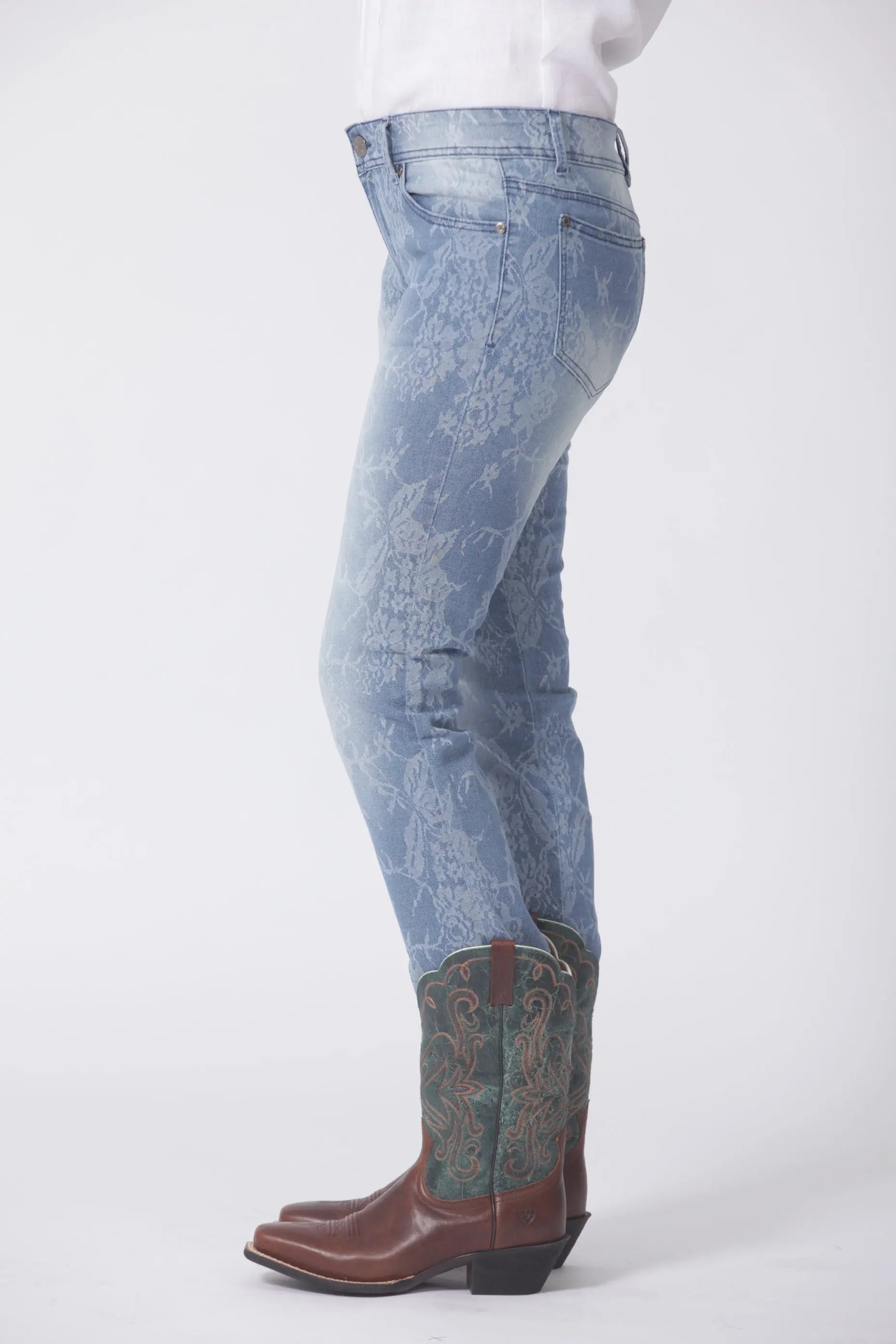 Lace Skinny Leg Jeans Outback Supply Co