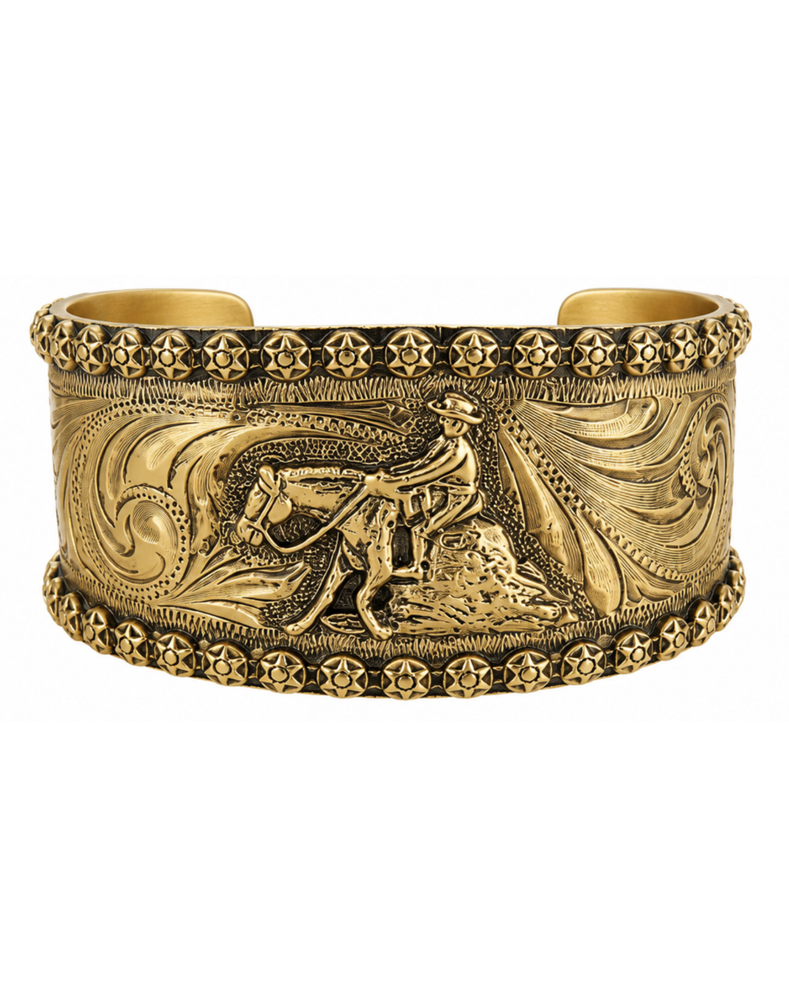 Gold Barrel Racer Cuff Bracelet Outback Supply Co