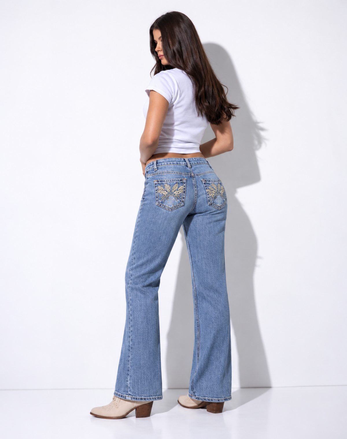 Golden Willow Women’s High Rise Bling Bootcut Jeans Outback Supply Co