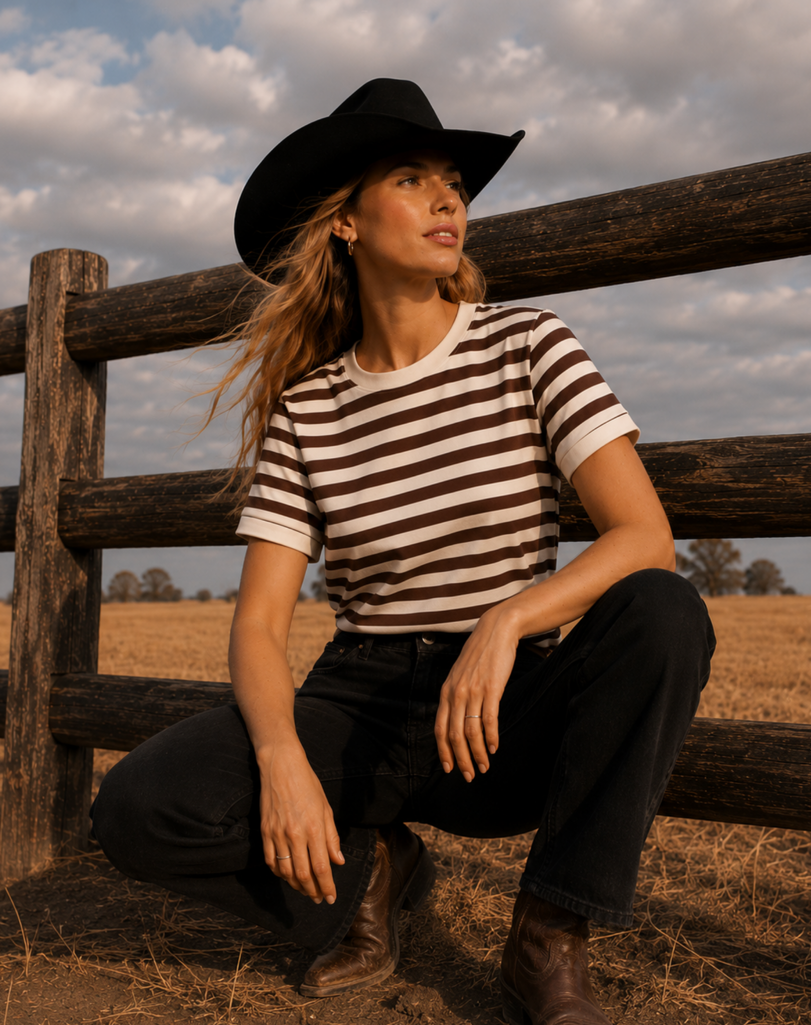 Coastal Tee - Brown Outback Supply Co