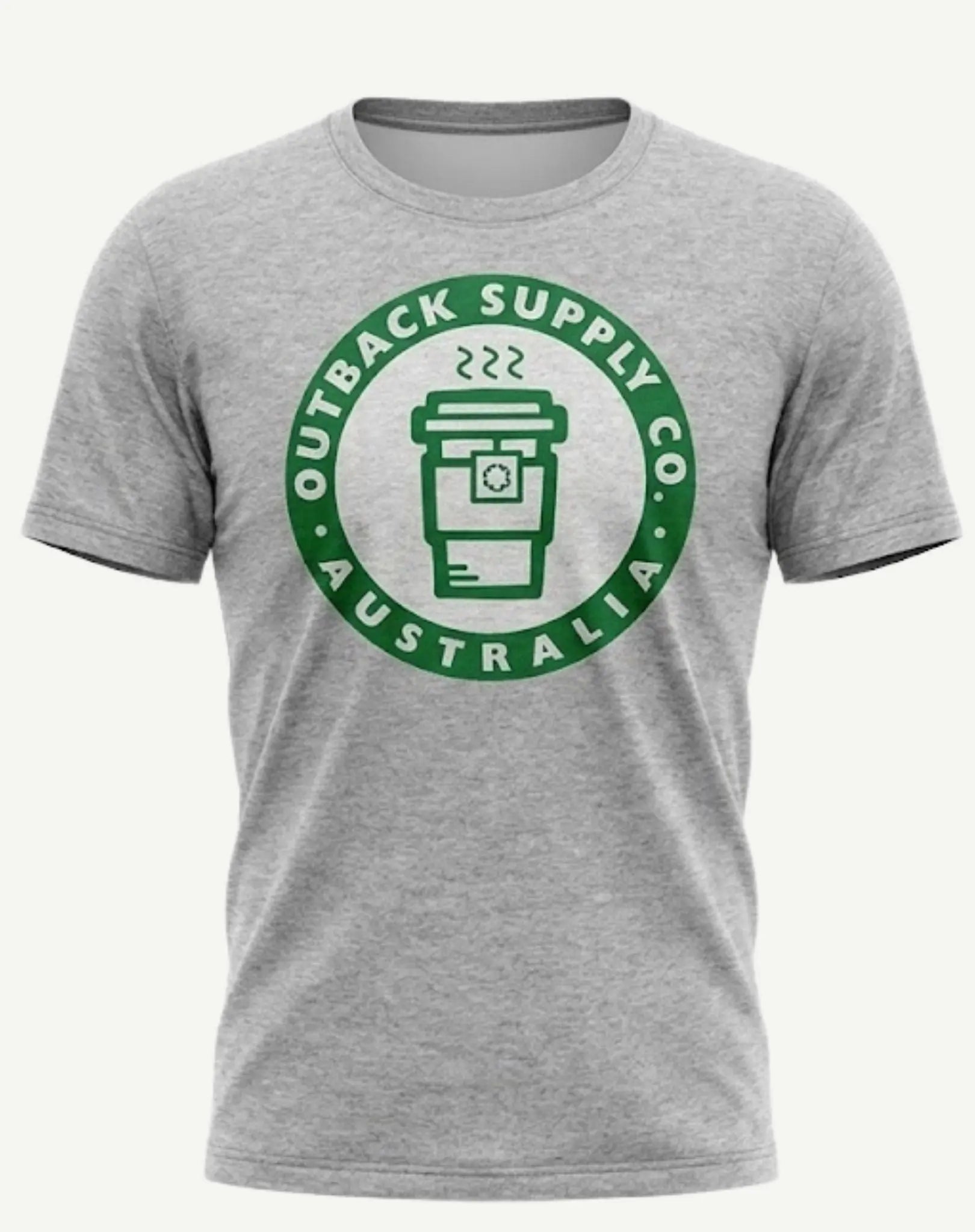 Coffee T-Shirt - Grey Outback Supply Co