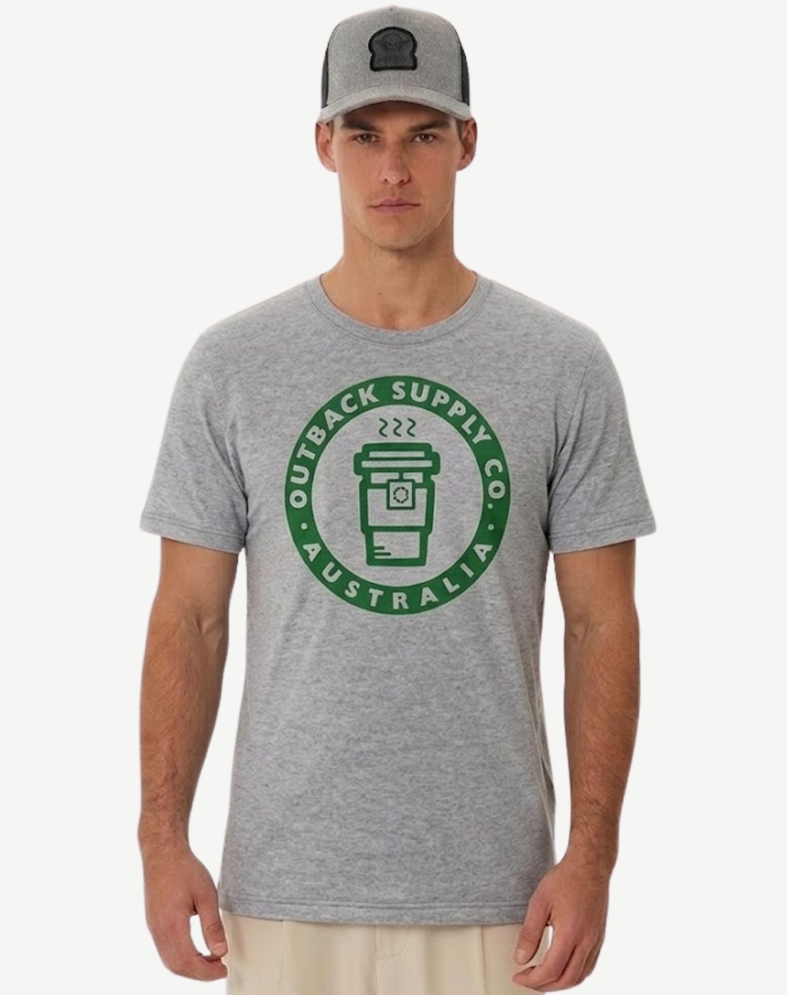 Coffee T-Shirt - Grey Outback Supply Co
