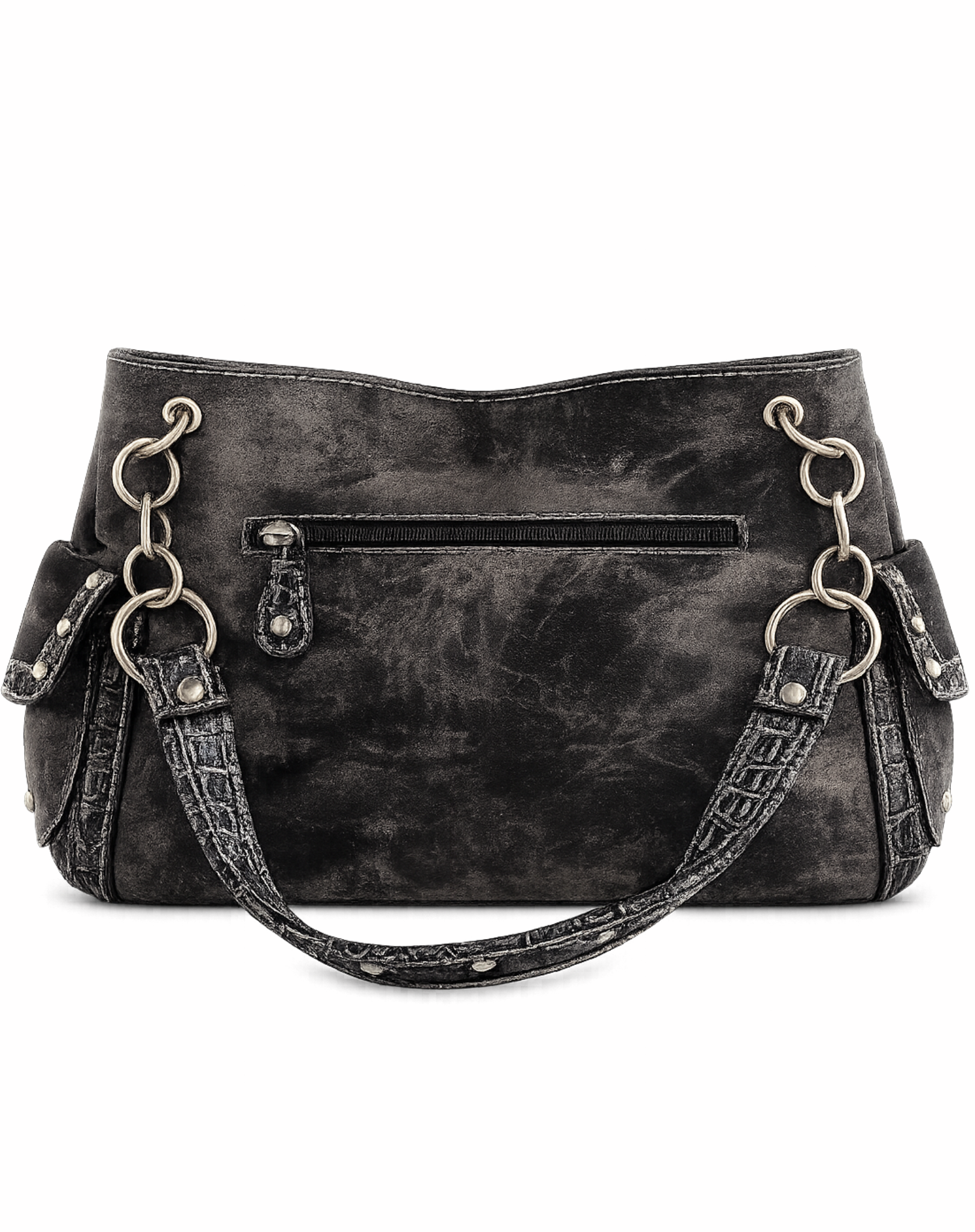 Midnight Rodeo Rhinestone Handbag – Black Western Shoulder Bag Outback Supply Co