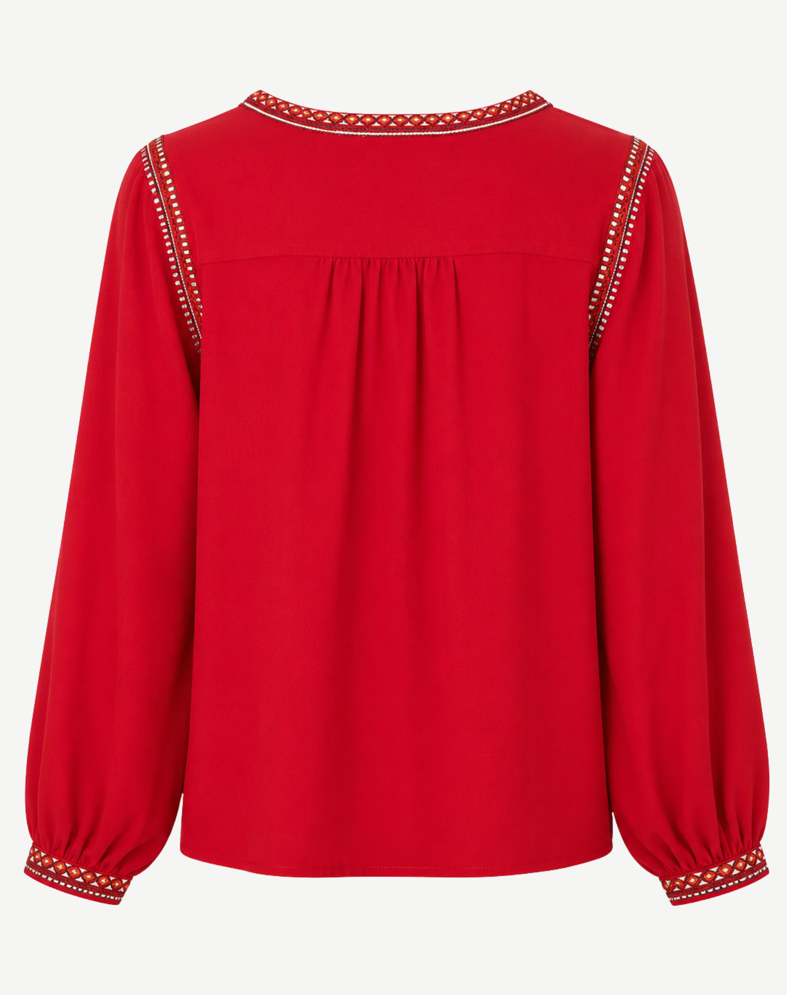 Diamond Jacquard Cotton Blouse Outback Supply Co