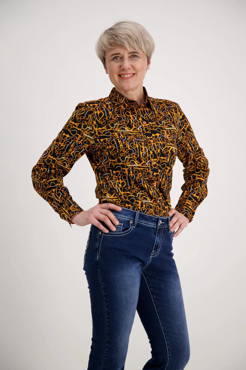 Gold Orange Classic Cotton Shirt Outback Supply Co