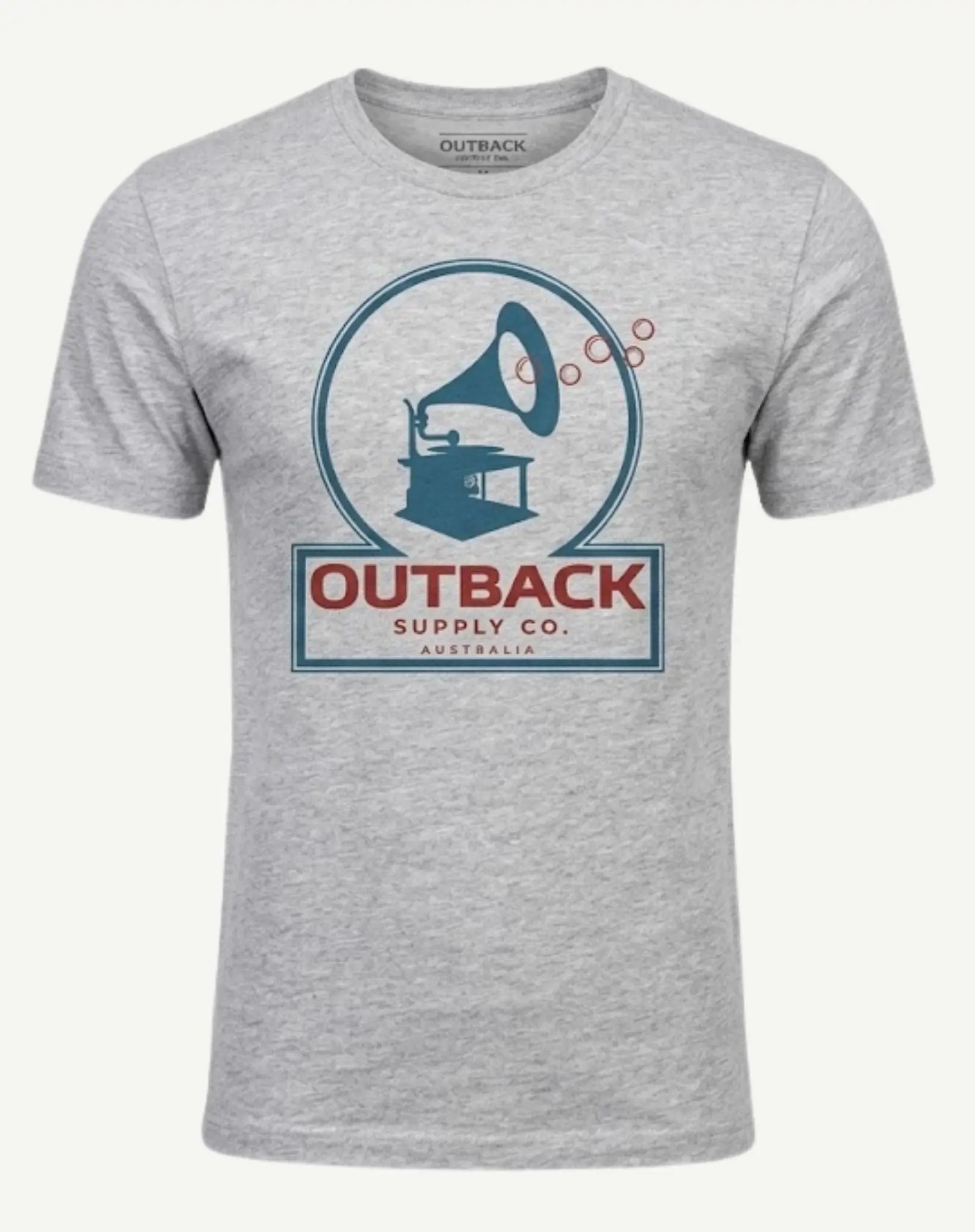 Gramophone T-Shirt - Grey Outback Supply Co