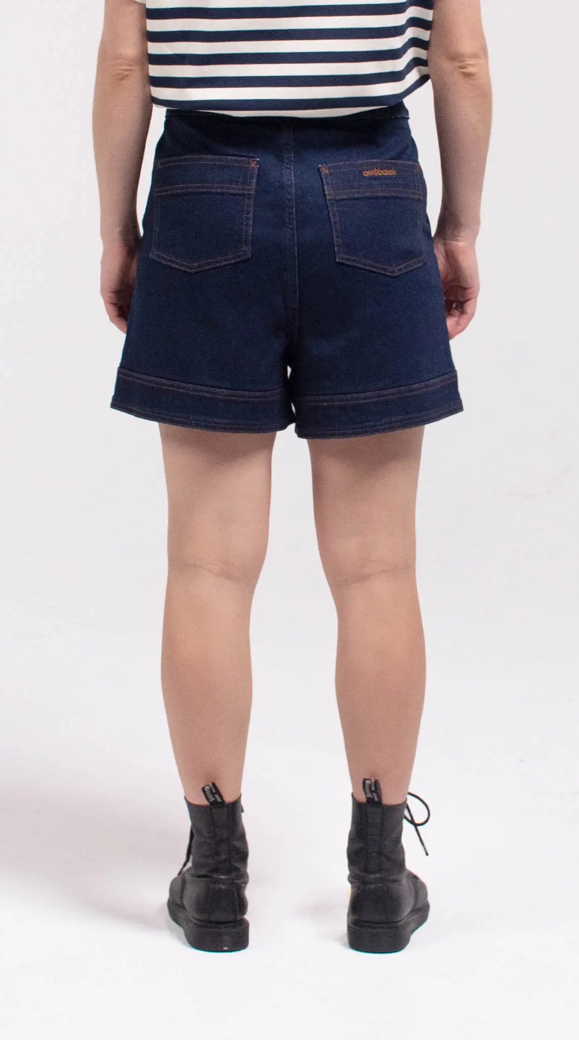 Grevillea High-Waist Denim Shorts - Denim Outback Supply Co