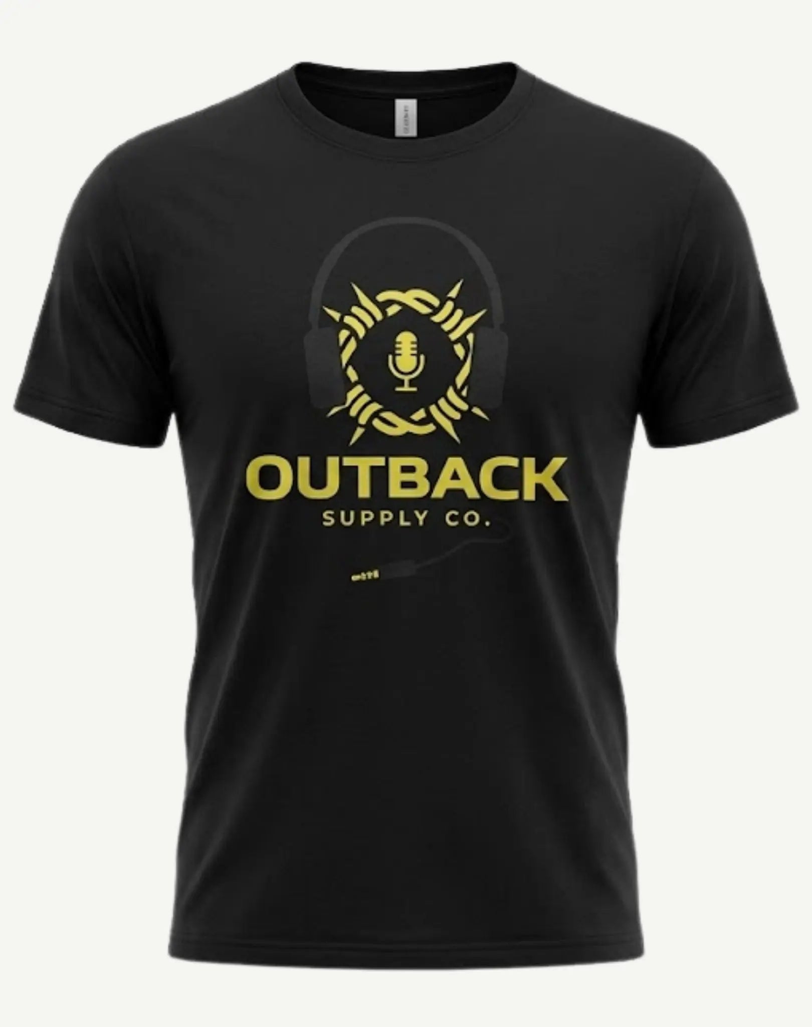 Headphones T-Shirt - Black Outback Supply Co