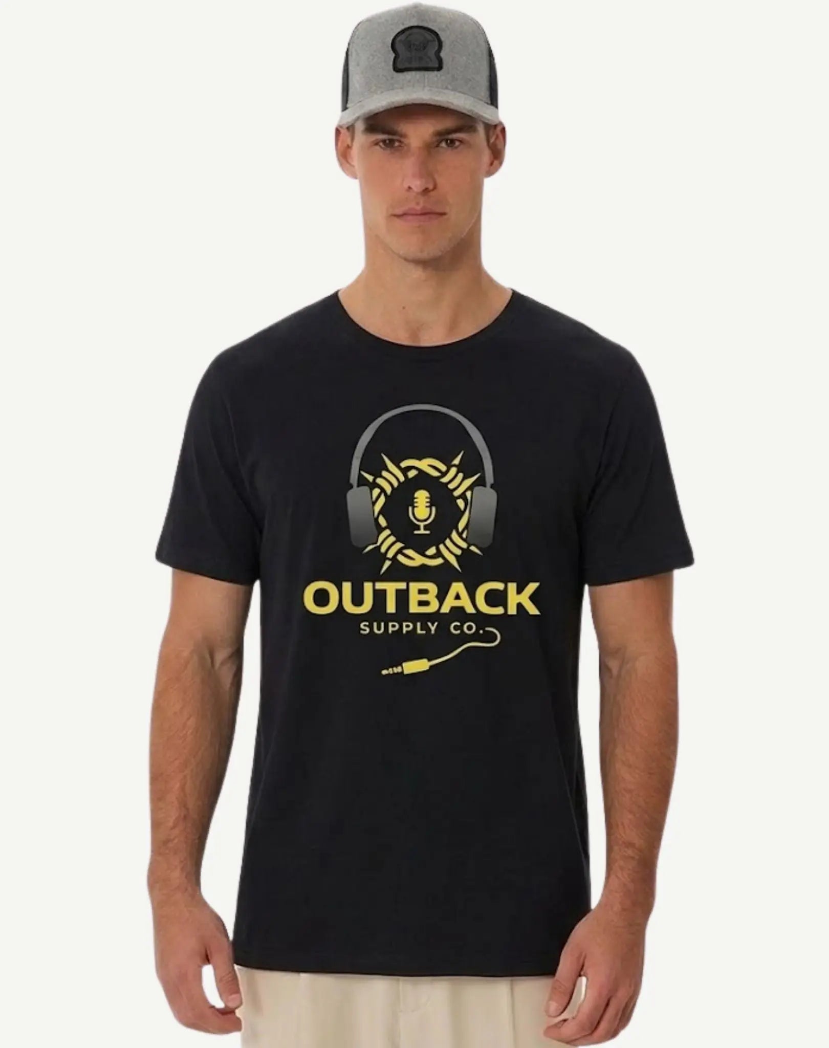 Headphones T-Shirt - Black Outback Supply Co